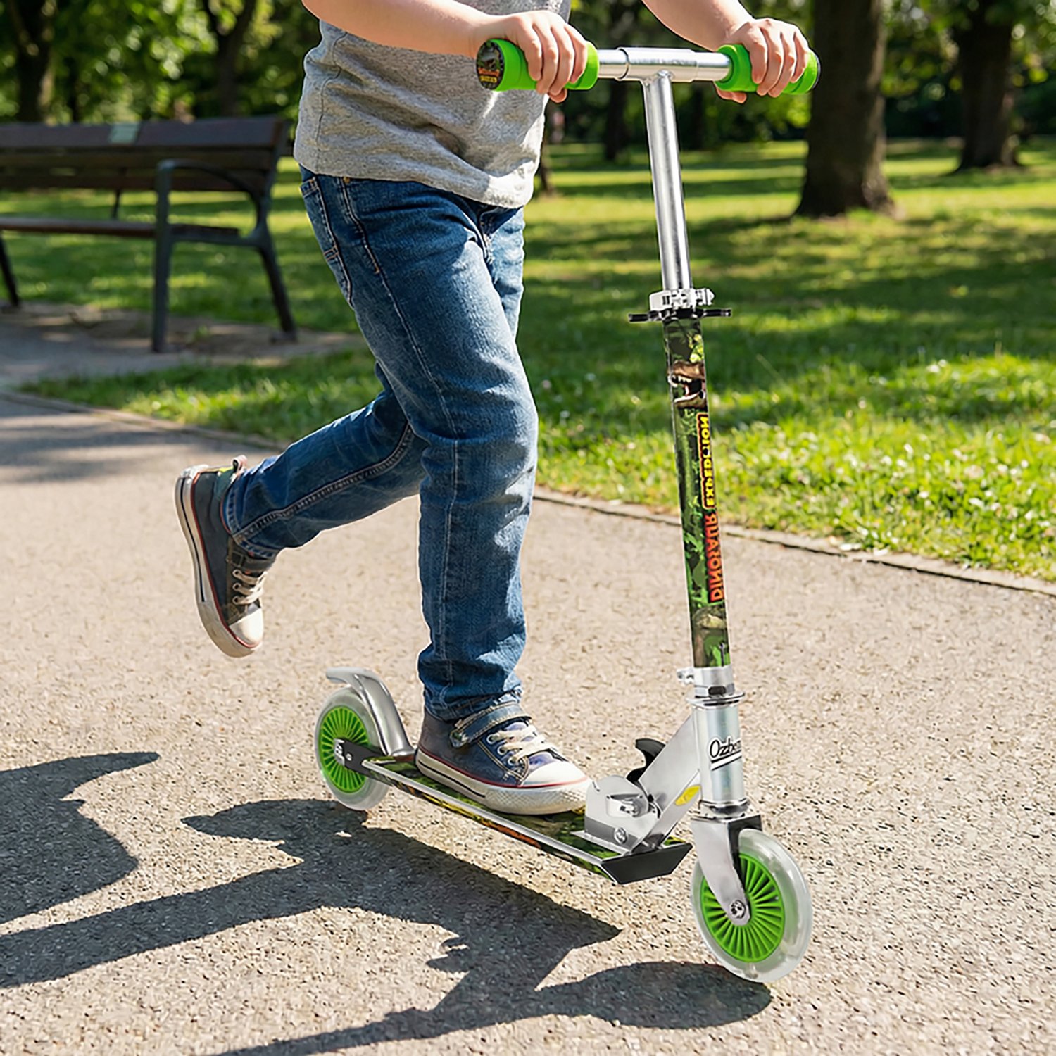 Ozbozz Dinosaur Scooter with Light-Up Wheels