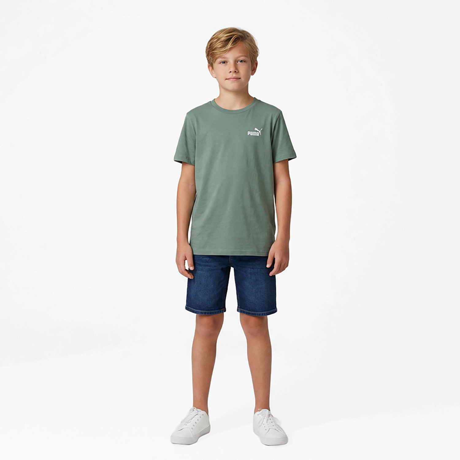 PUMA Boys’ Essentials Basics No 1 Logo T-shirt
