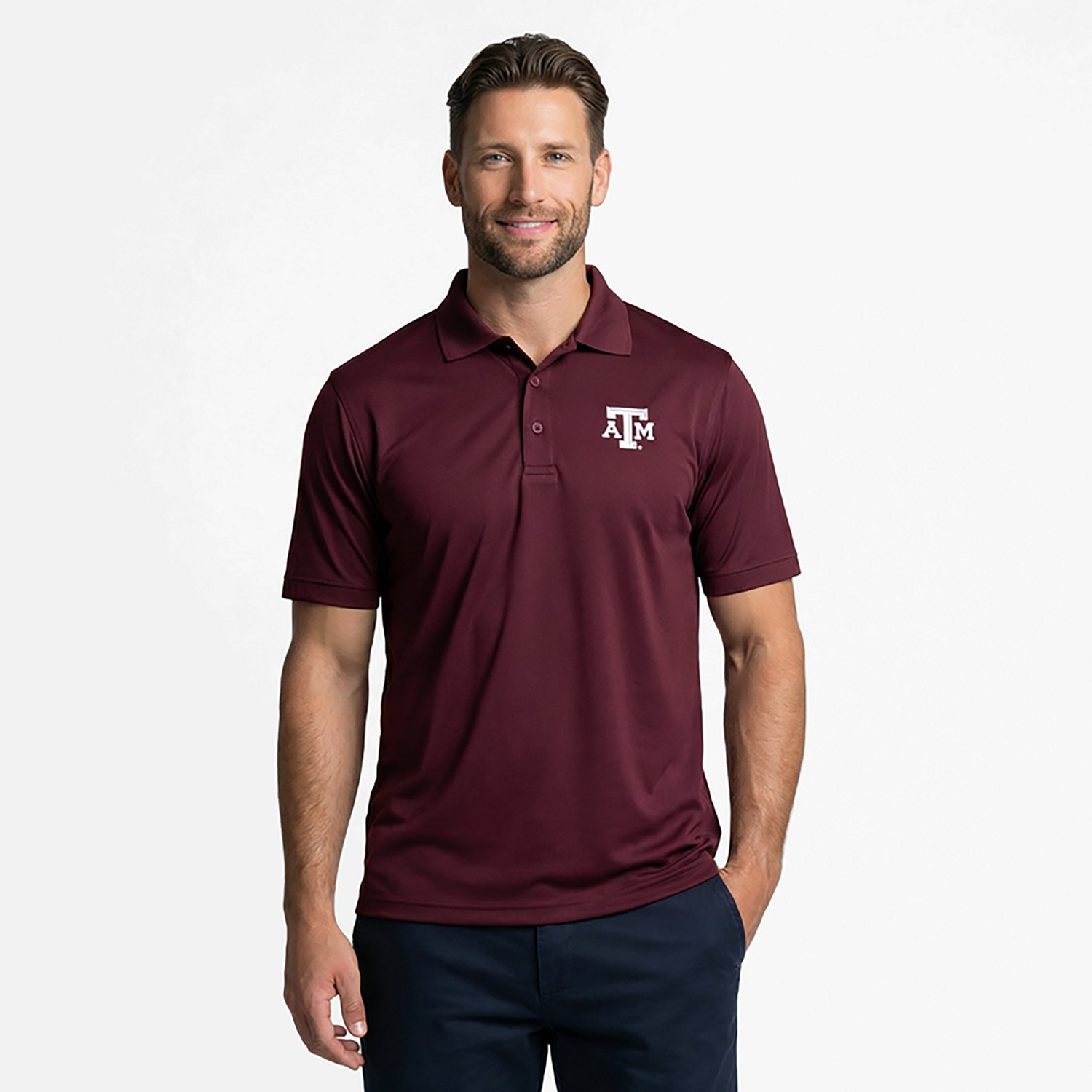 Antigua Men's Texas A&M Aggies Legacy Pique Polo - view number 2