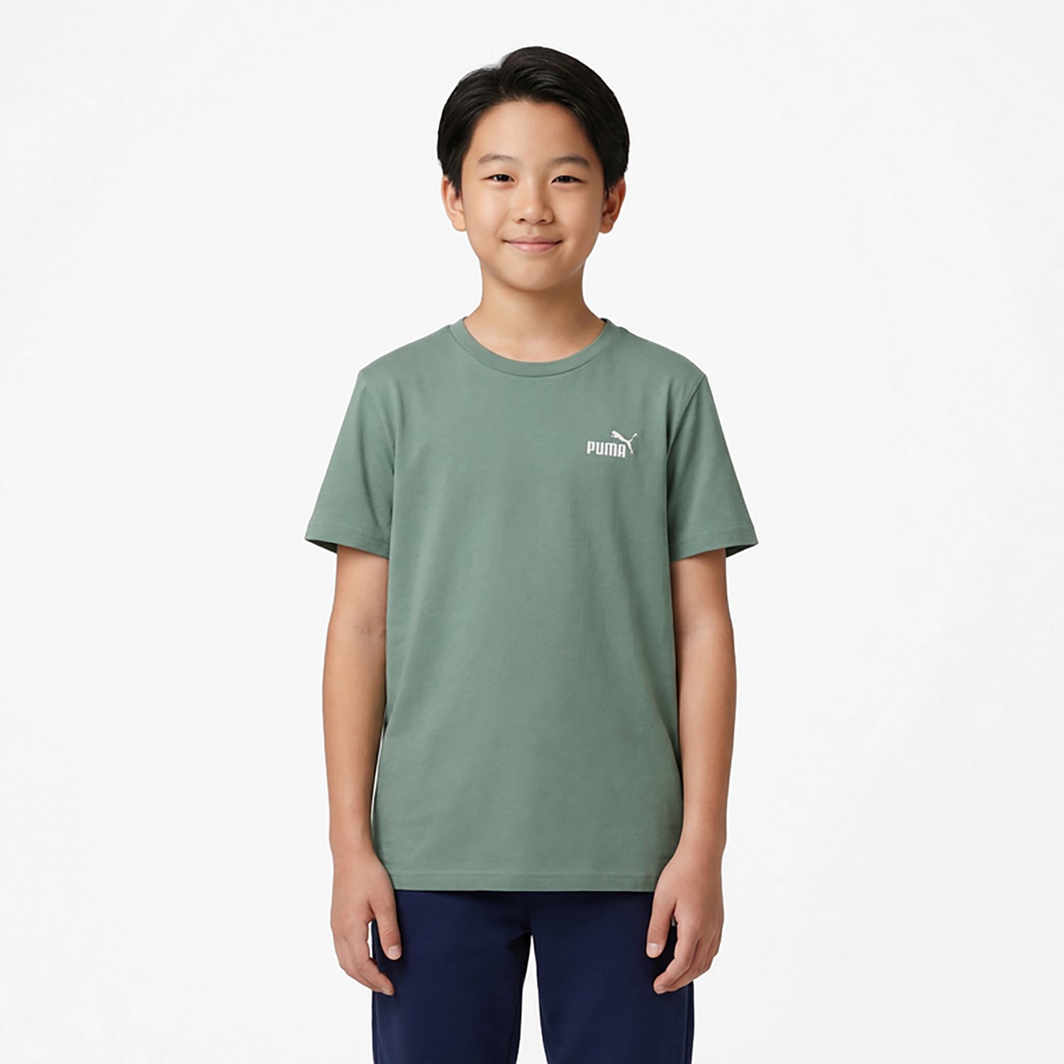 PUMA Boys’ Essentials Basics No 1 Logo T-shirt - view number 2