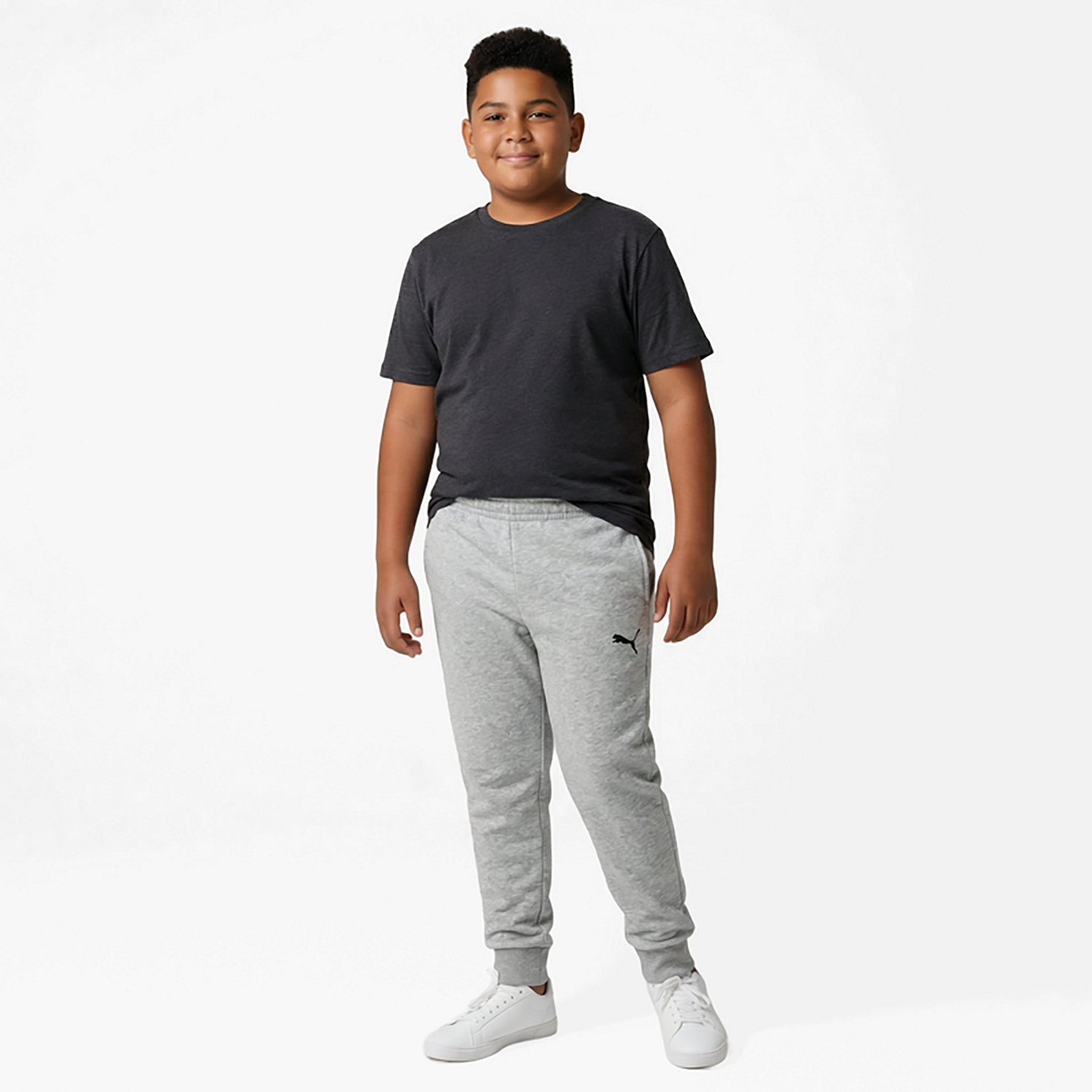 PUMA Boys’ Essentials Basics Poly Fleece Joggers