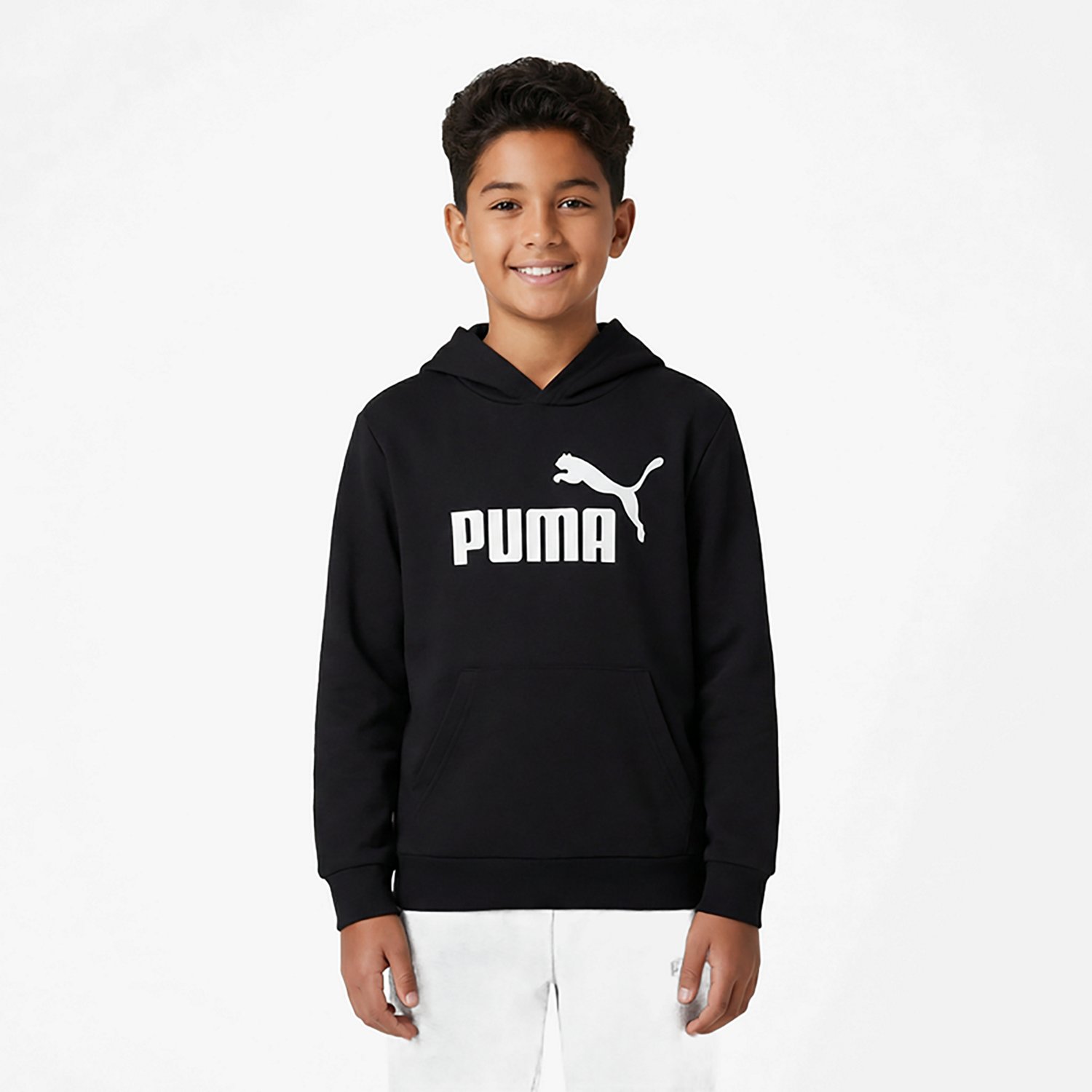 PUMA Boys’ Foundations No 1 Logo Fleece PO Hoodie - view number 2