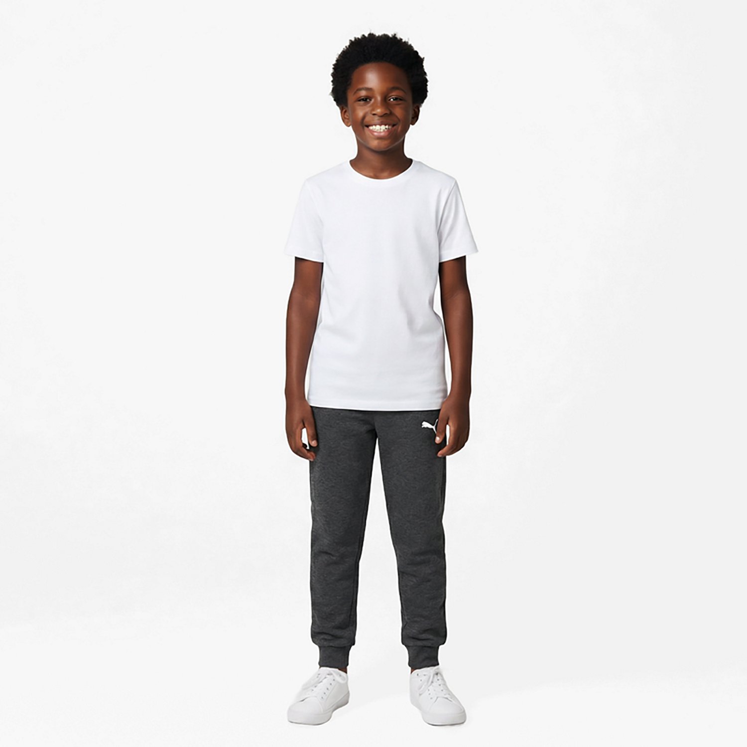 PUMA Boys’ PS Essentials Basics Poly Fleece Joggers