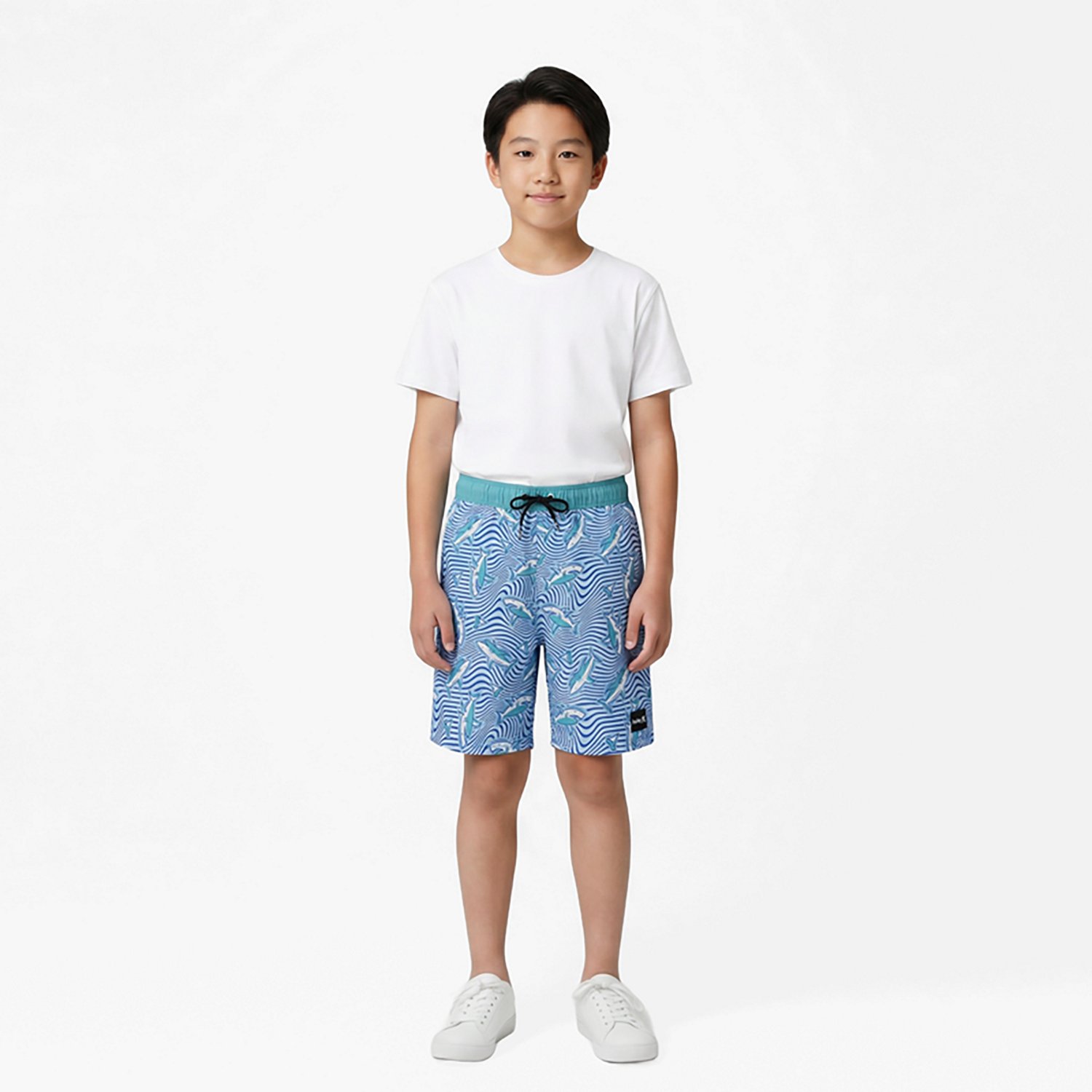 Hurley Boys' Dizzy Shark Pull On Swim Shorts