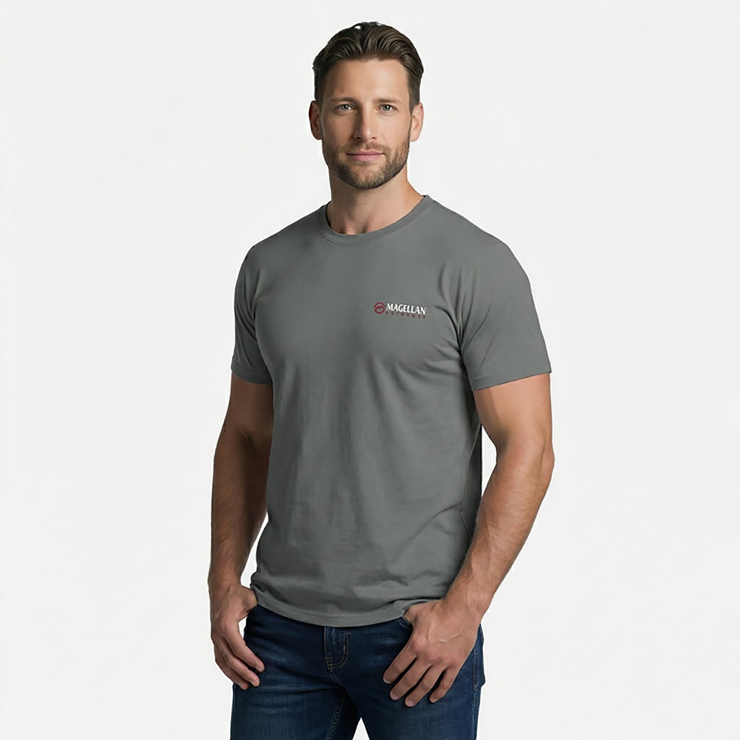 Magellan Outdoors Men’s AL Bass Overlap State T-Shirt - view number 2