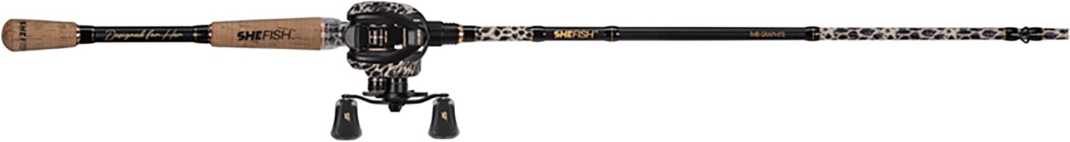 SheFish Fashion Elite 7 ft MH Leopard Pink Baitcast Combo - view number 5