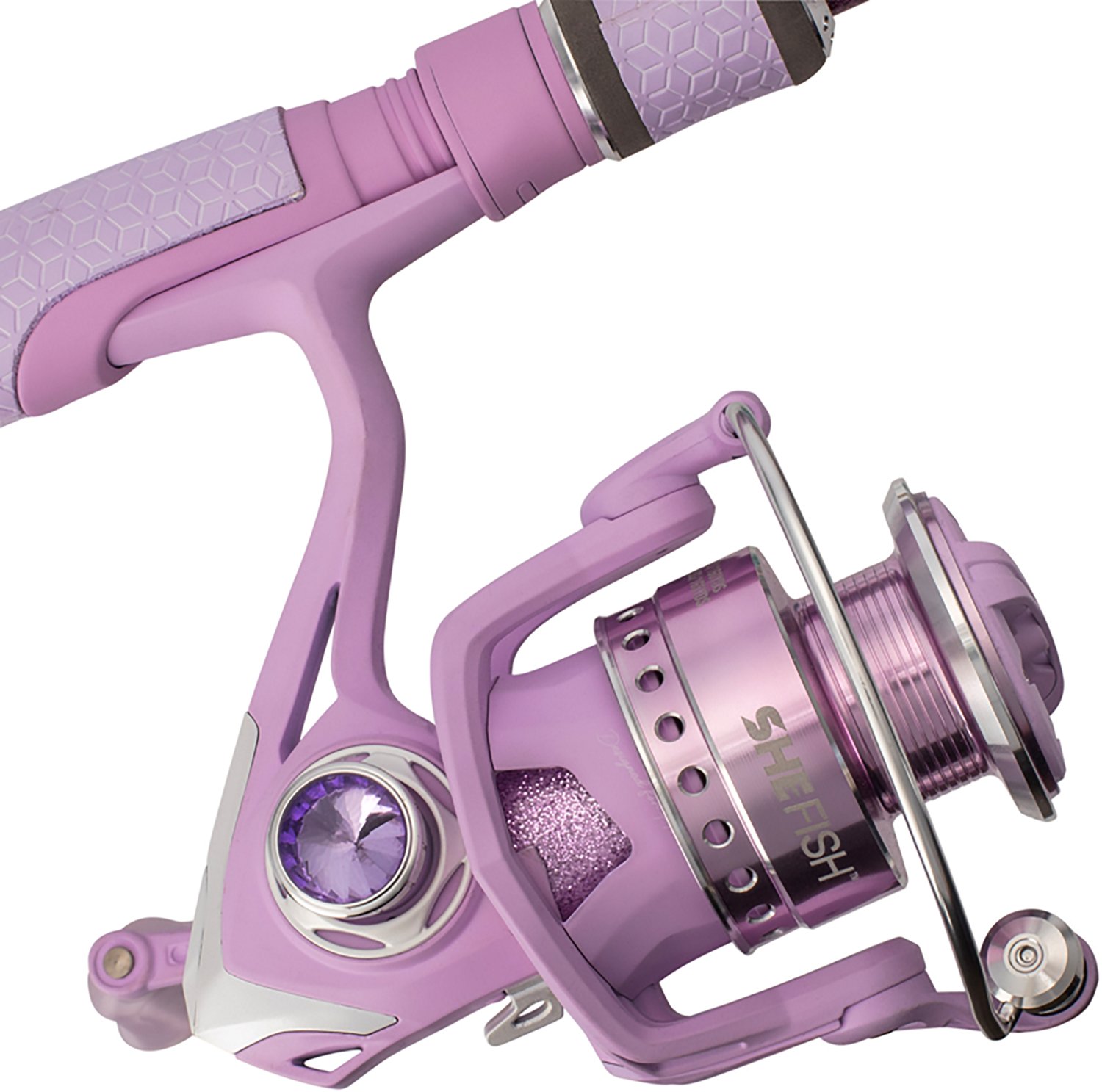 SheFish Sparkle Elite 6 ft 6 in M Lavender Spinning Combo - view number 3