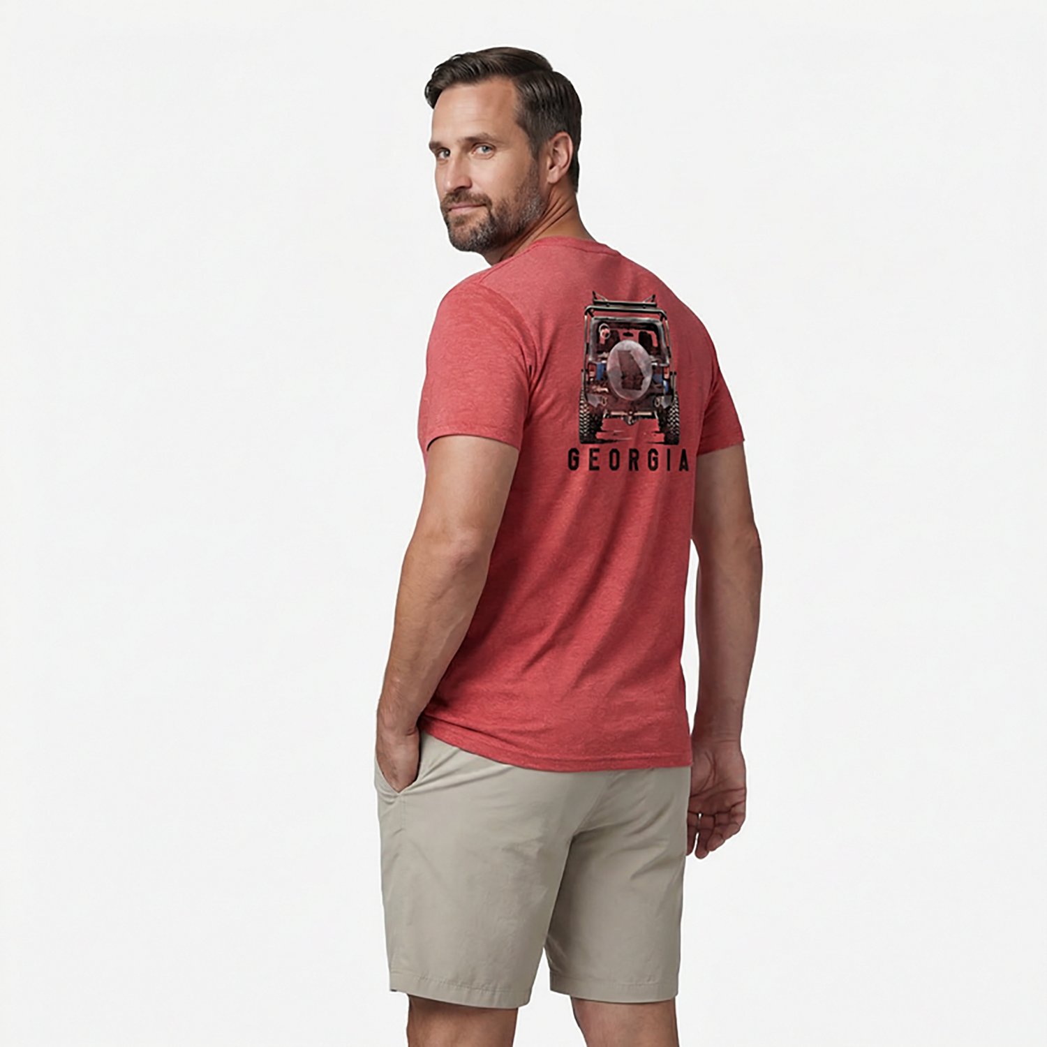 Magellan Outdoors Men's Georgia Vehicle Rack Set State Graphic T-shirt - view number 2