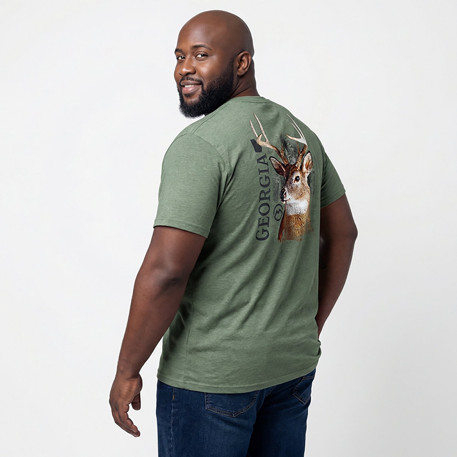 Magellan Outdoors Men's Georgia Deer Open Air State Graphic T-shirt