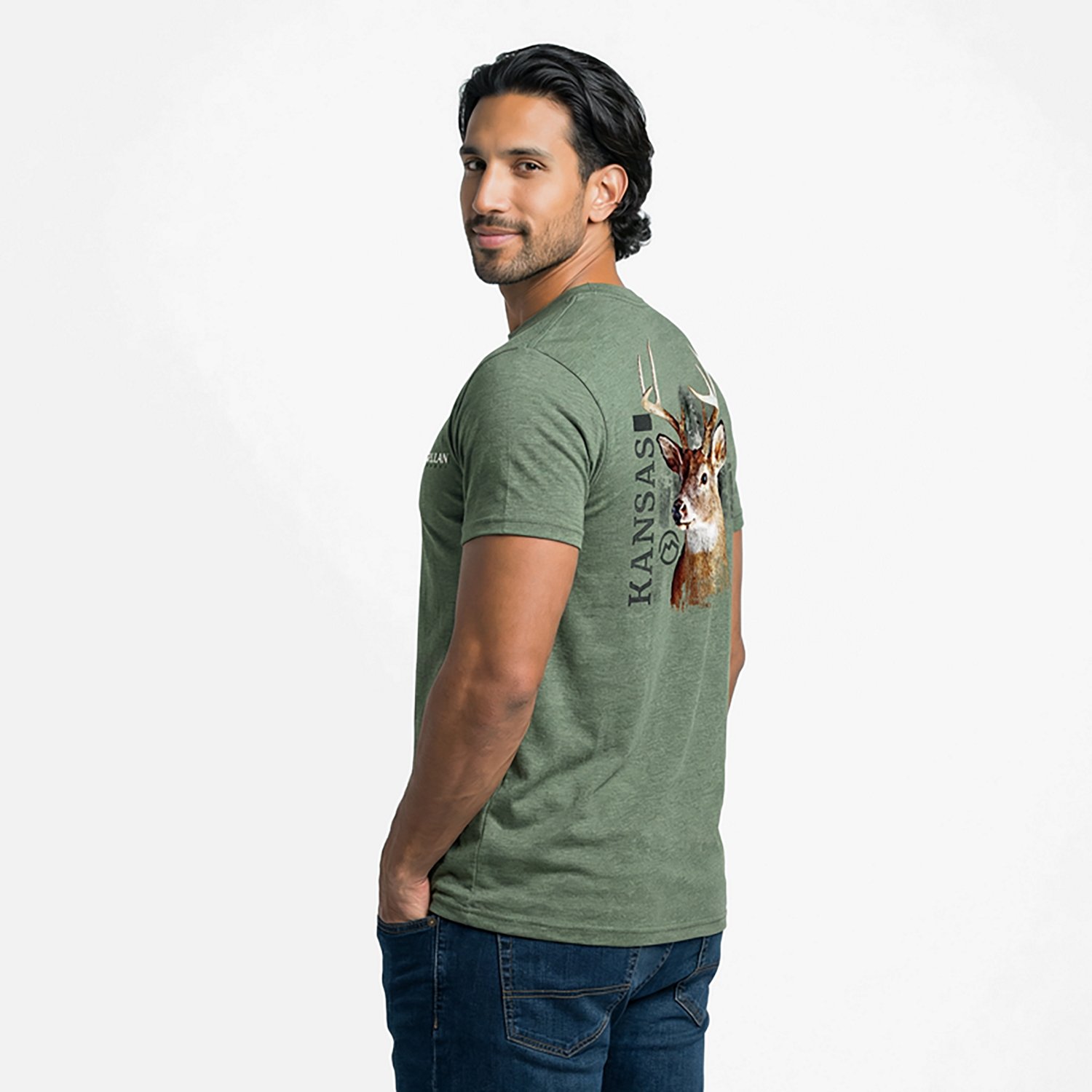 Magellan Outdoors Men's Kansas Deer Open Air State Graphic T-shirt - view number 2