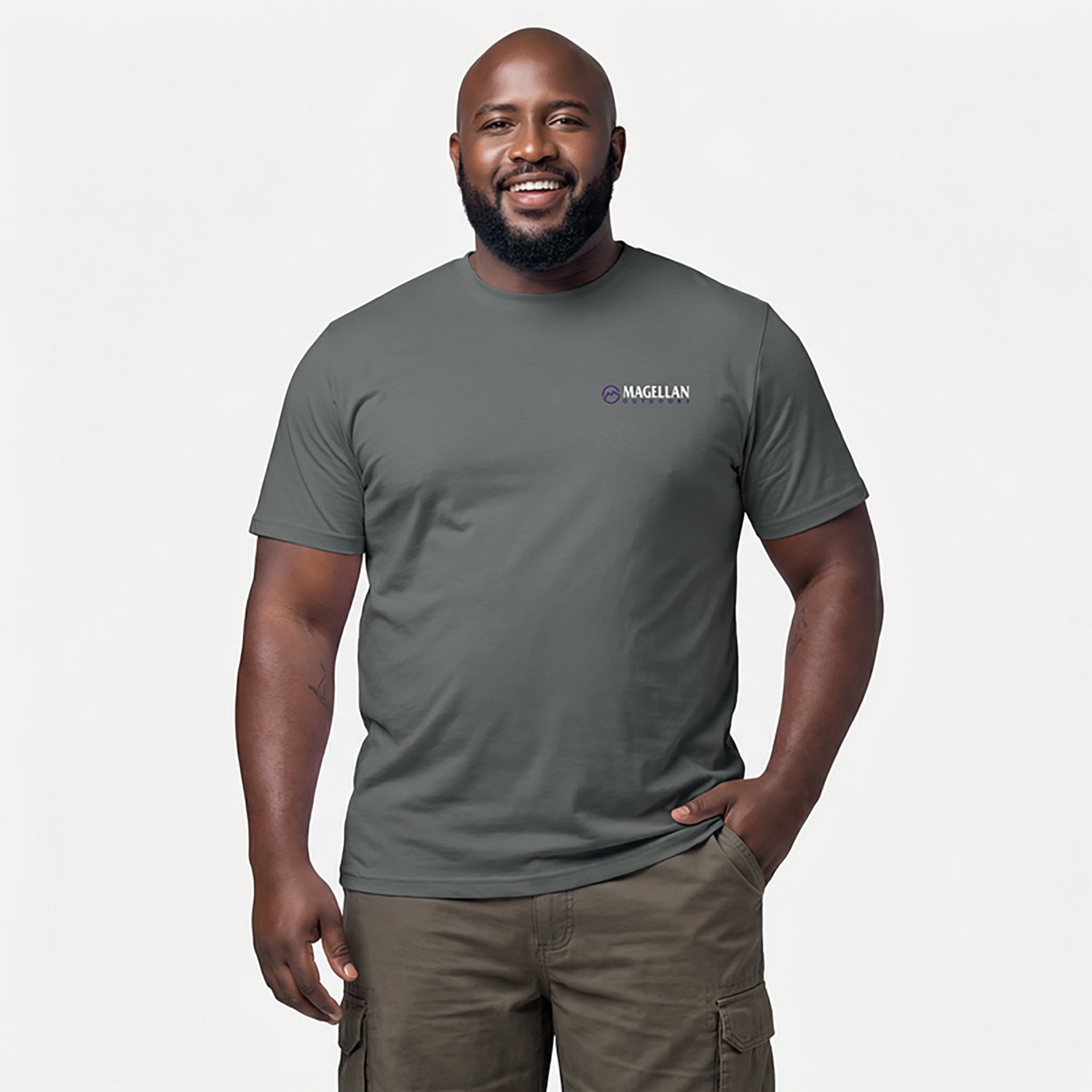 Magellan Outdoors Men's Louisiana Bass Overlap State T-shirt - view number 2