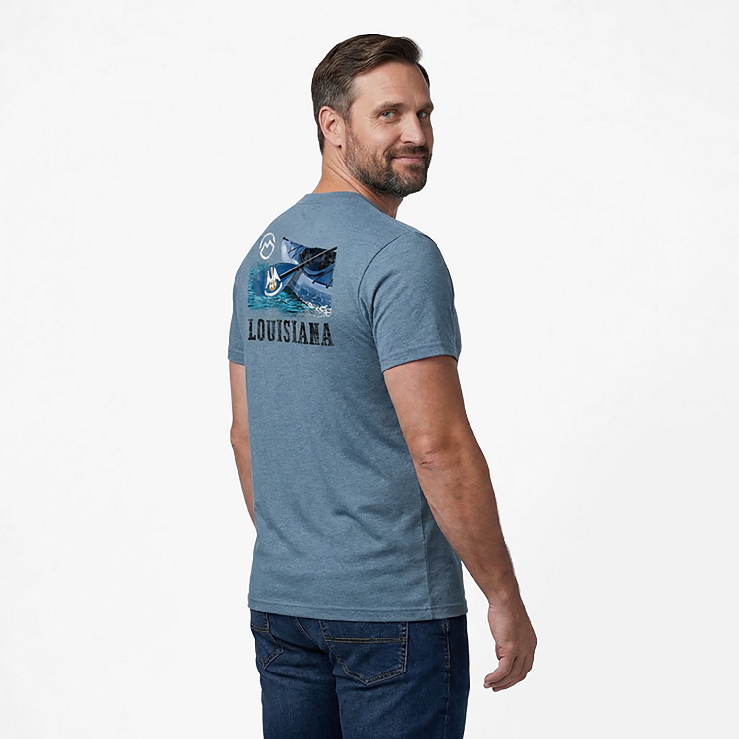 Magellan Outdoors Men's Louisiana Kayak Paddling State T-shirt - view number 2