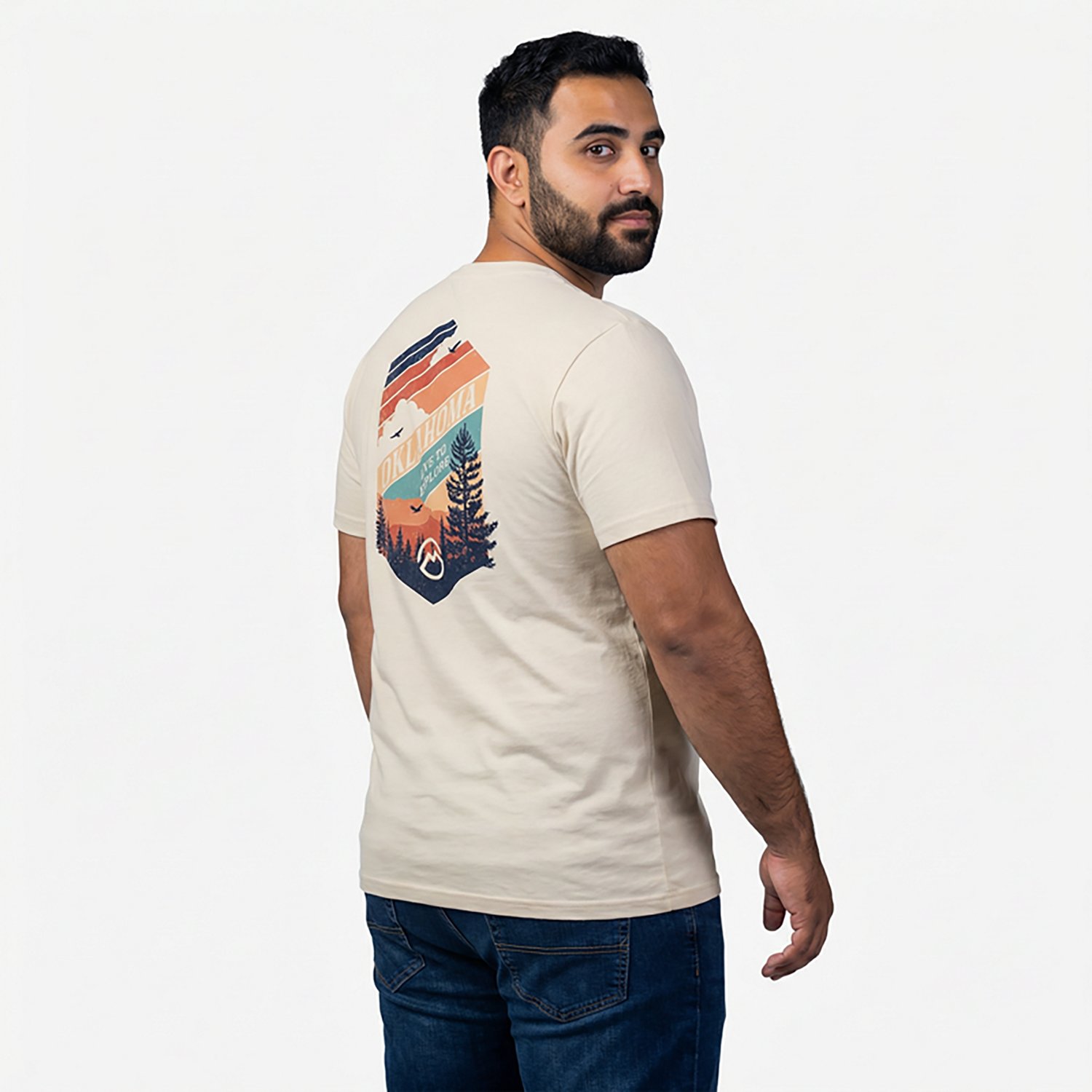Magellan Outdoors Men's Oklahoma Badge Zonal State T-shirt - view number 2