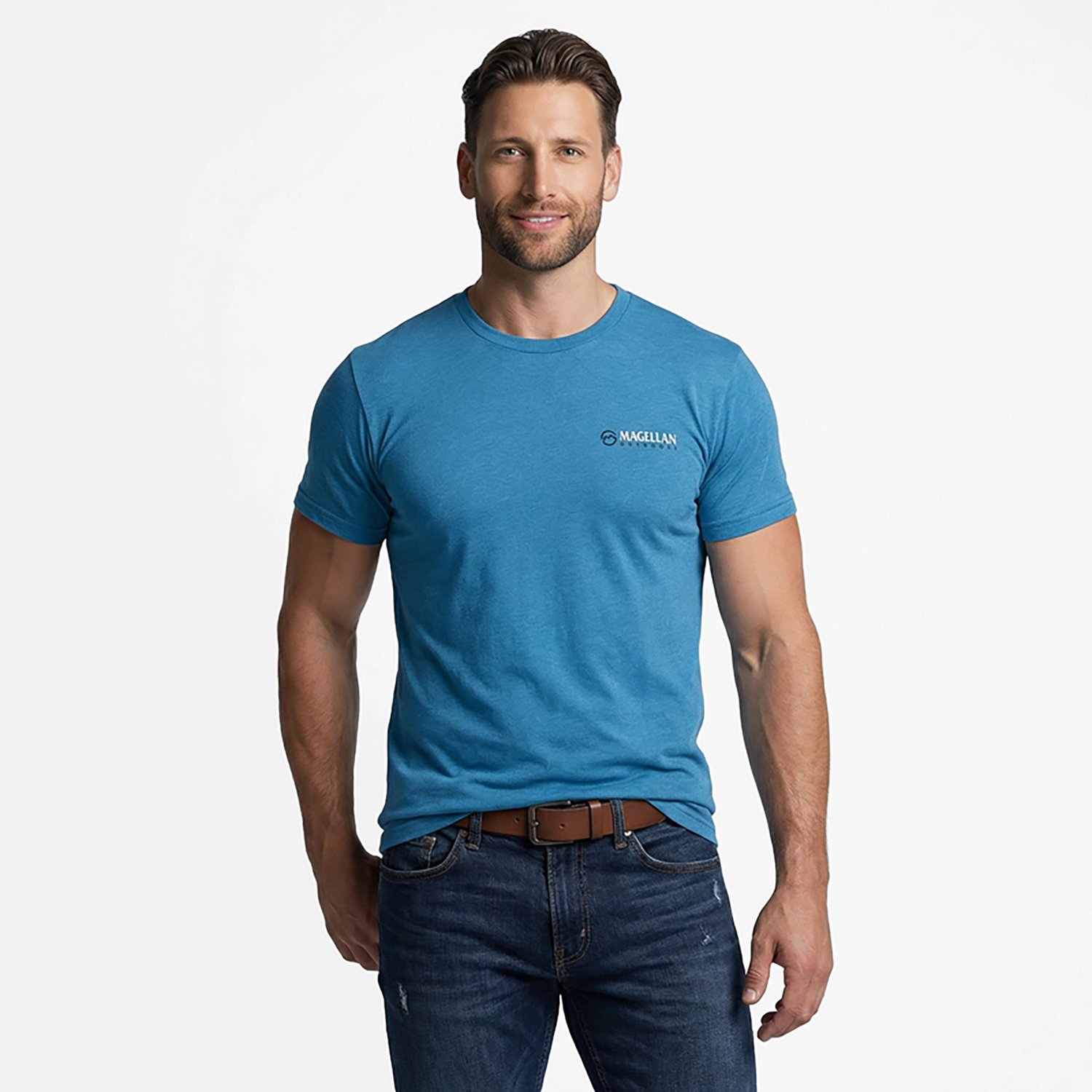Magellan Outdoors Men's West Virginia Dog Follow Me State T-shirt - view number 2