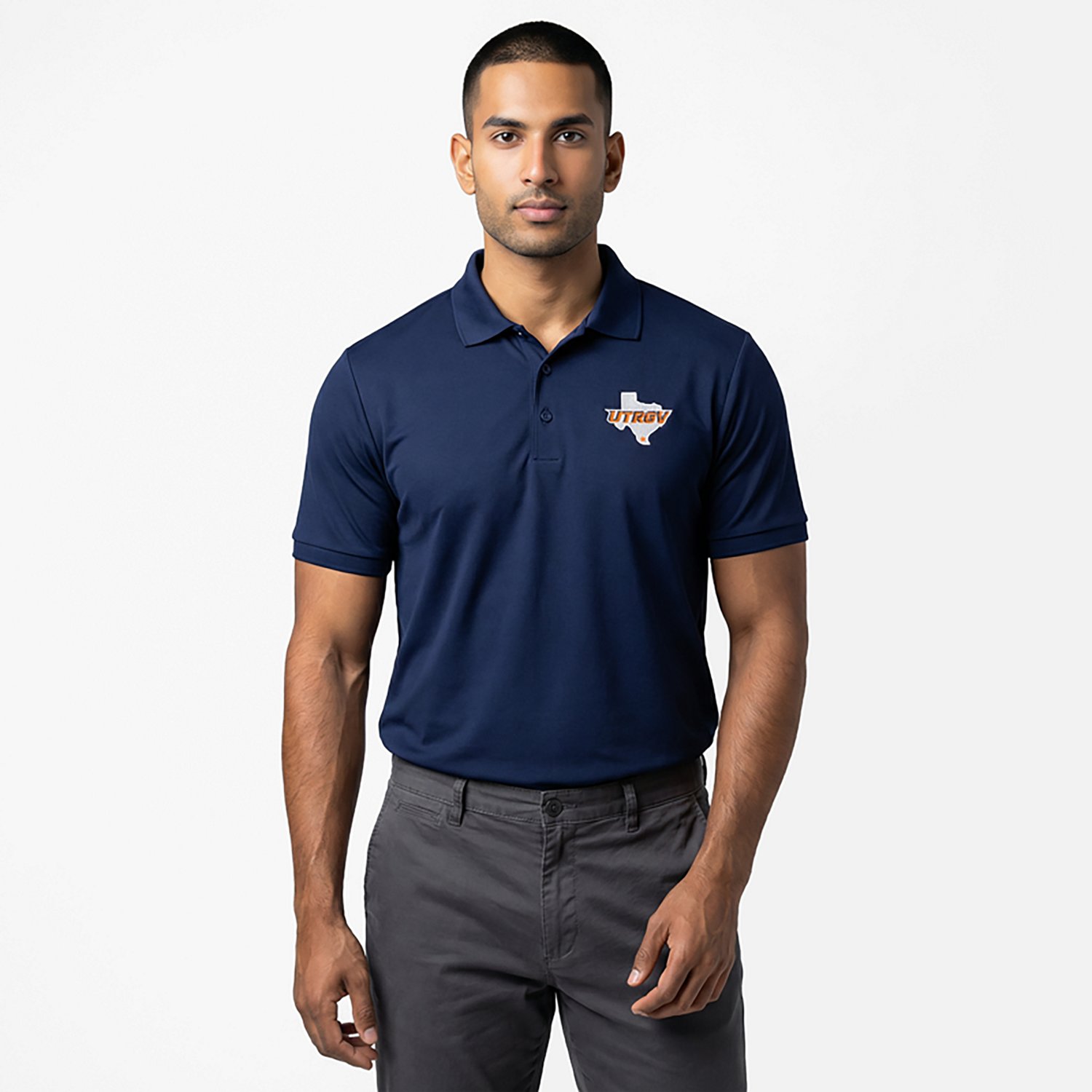 Antigua Men's University of Texas Rio Grande Valley Vaqueros Legacy Pique Polo Shirt - view number 2