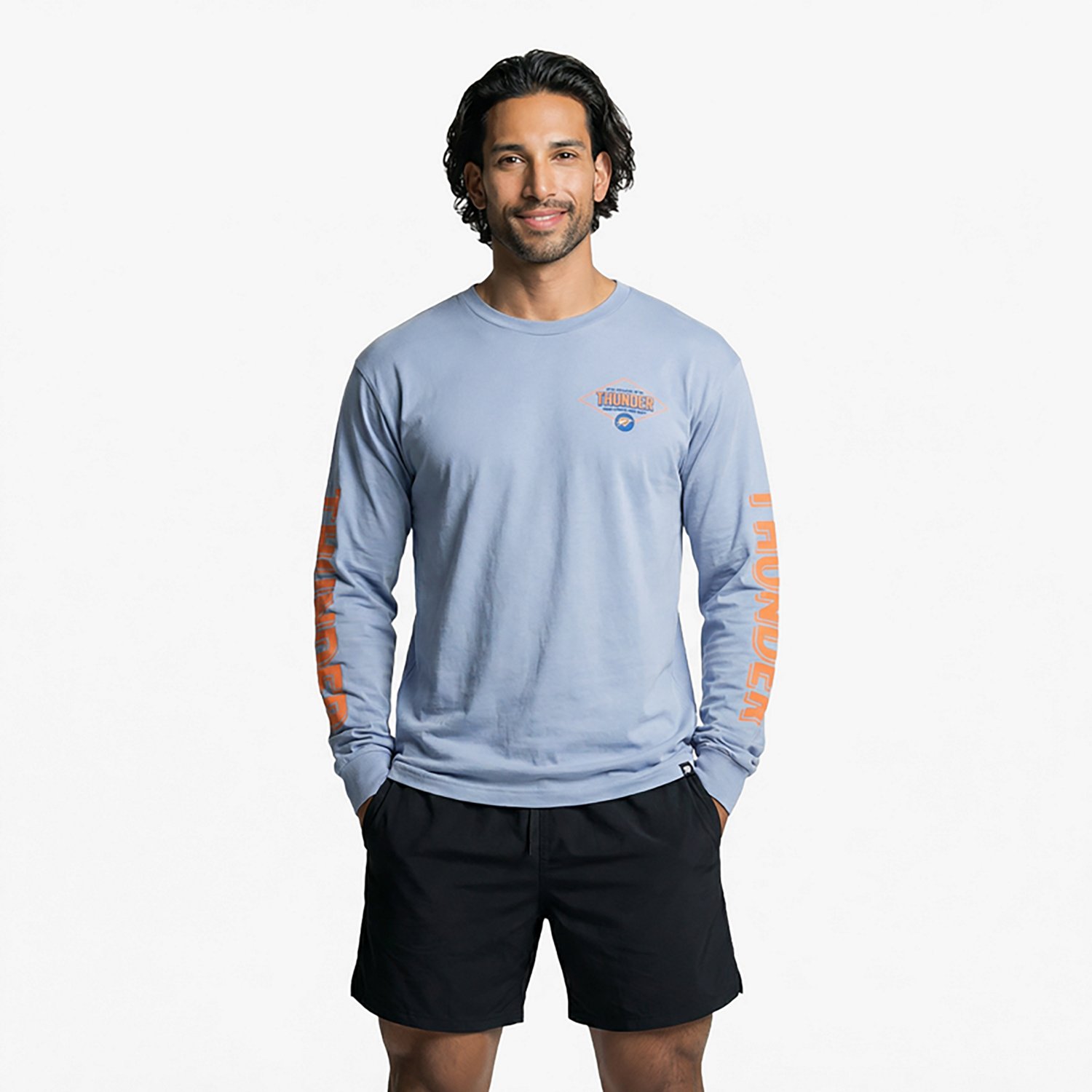 47 Brands Men's Oklahoma City Thunder Cairn Ravine Foundation Long Sleeve T-shirt - view number 2