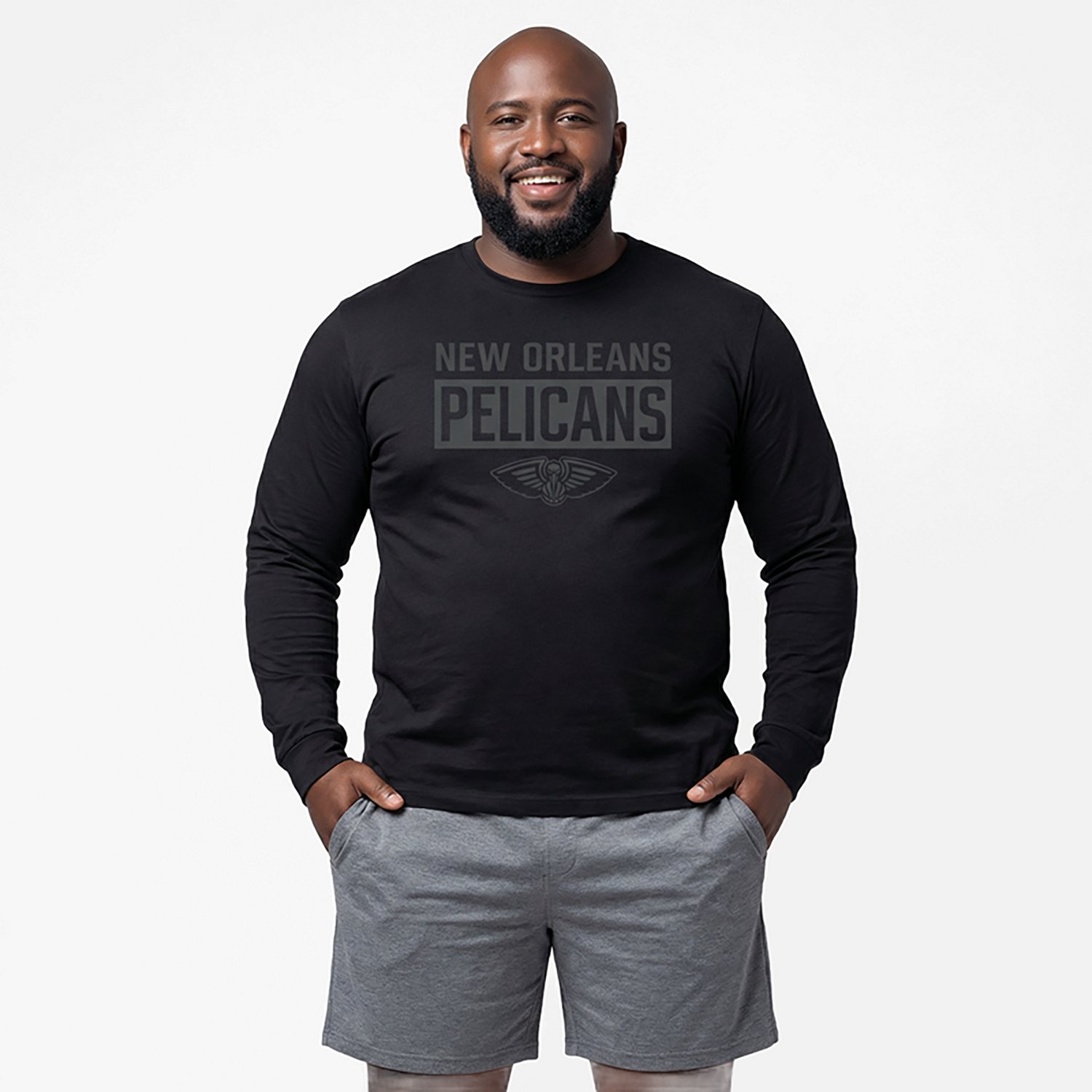 '47 New Orleans Pelicans Iced Framework Franklin Long Sleeve Graphic T-shirt - view number 2