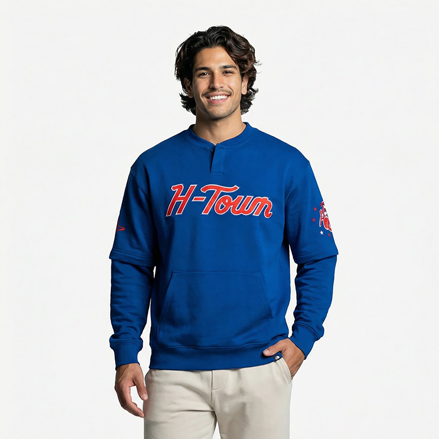 '47 Houston Rockets Off Glass Double Crew Sweater - view number 2