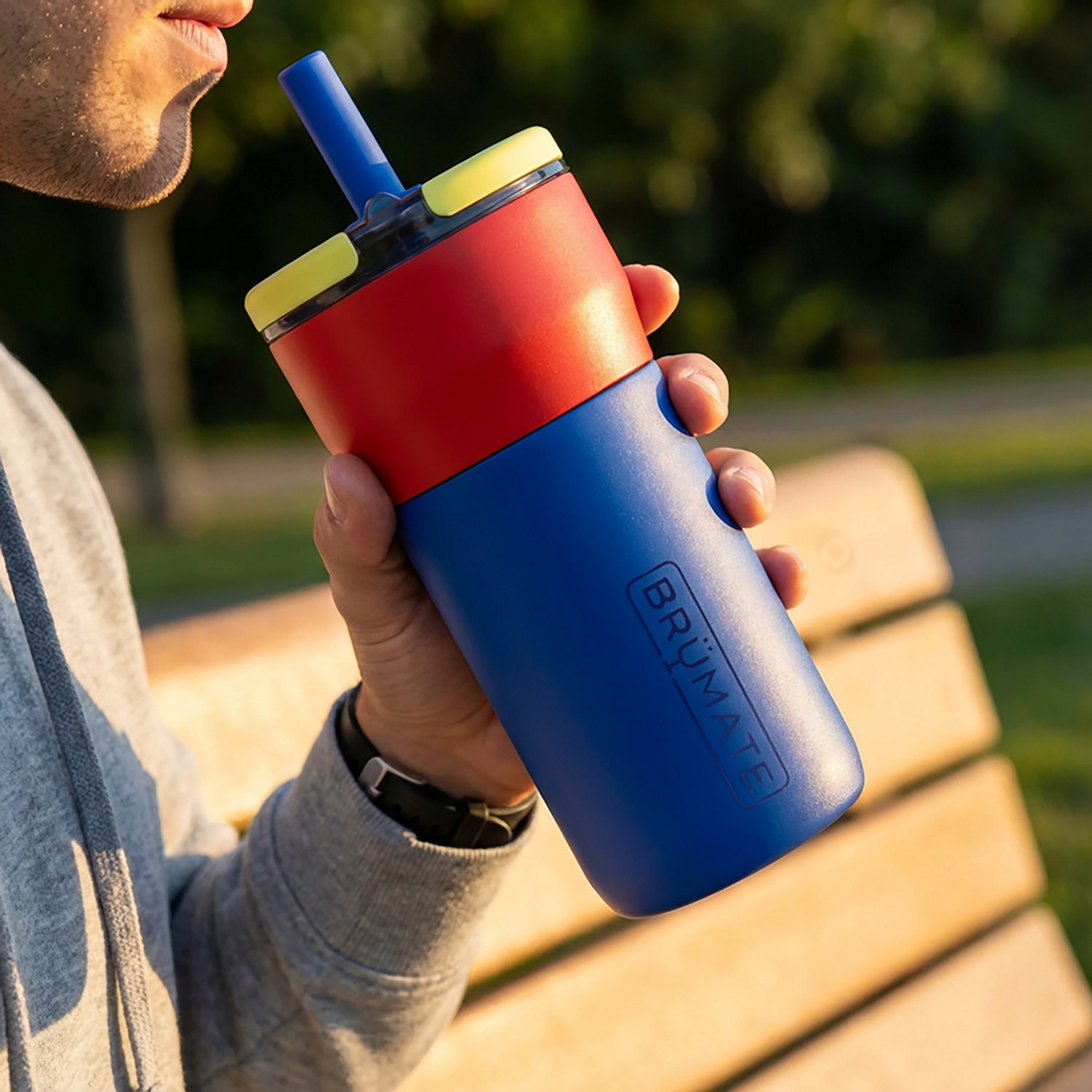 BruMate Kids' Leap Bottle with Silicone Straw 12 oz. - view number 2