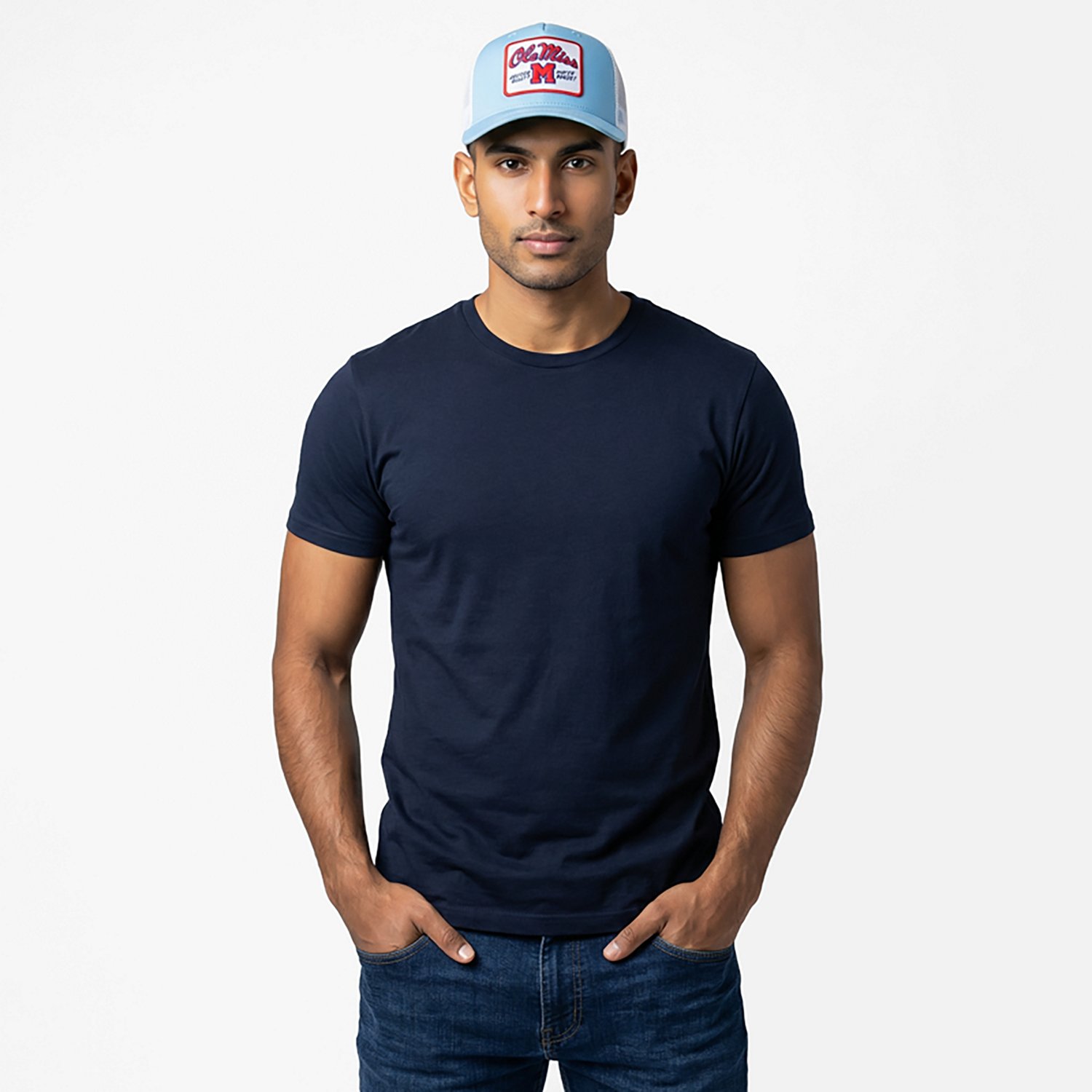 Homefield University of Mississippi School Arch Rally Cry Patch Trucker Cap - view number 2