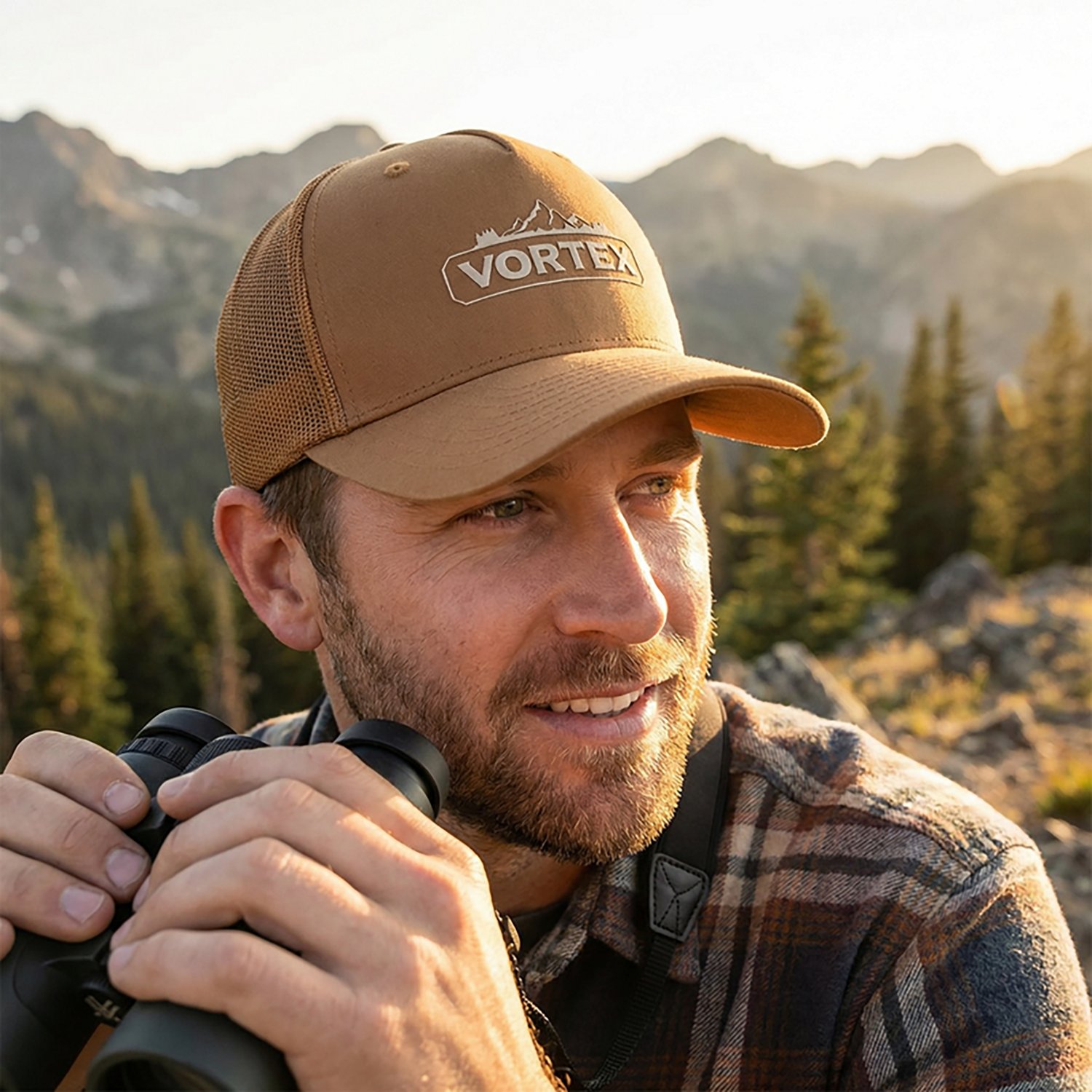 Vortex Men's Peakline Silicone Logo Cap - view number 4