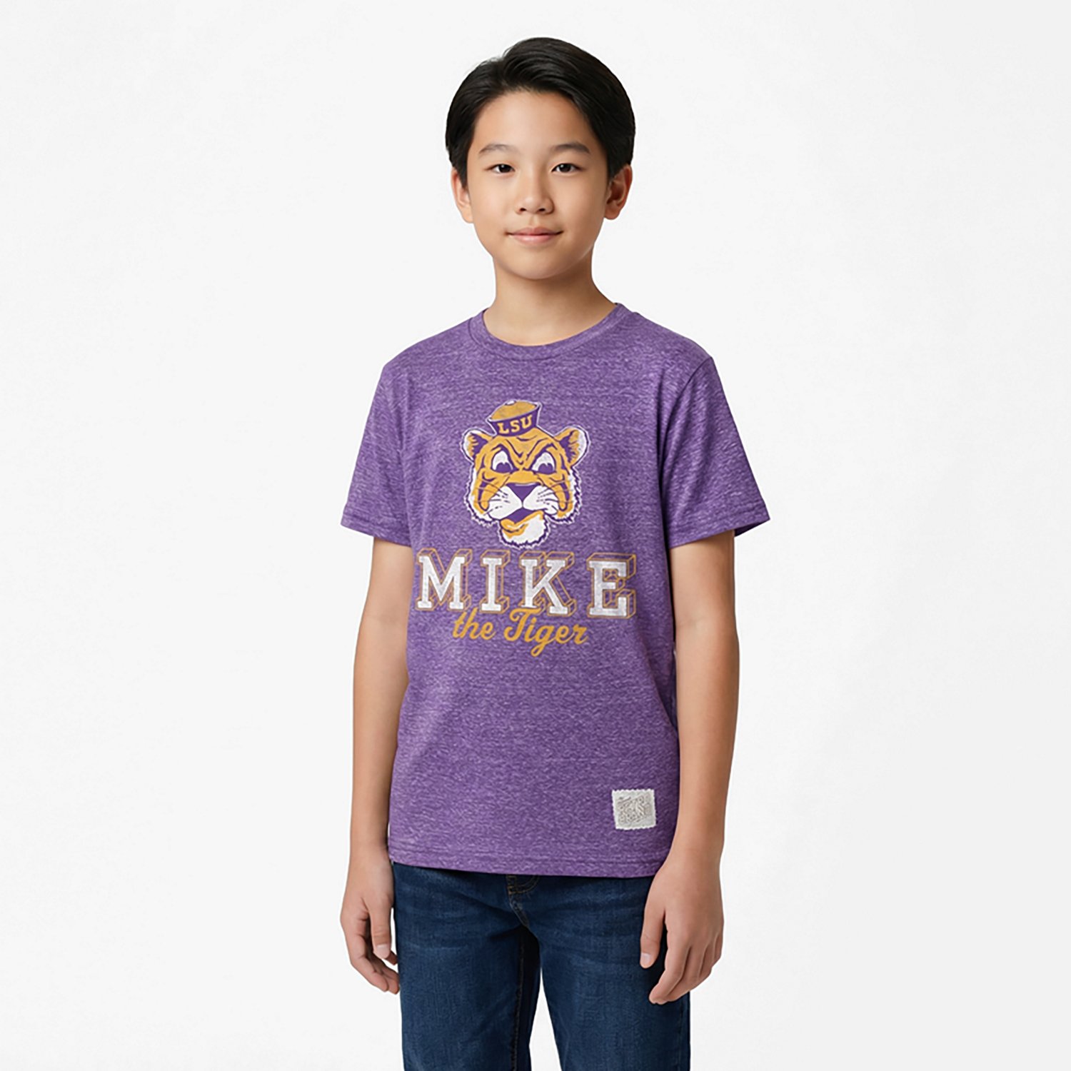 Retro Brand Boys’ Louisiana State University Textured Triblend T-shirt - view number 2