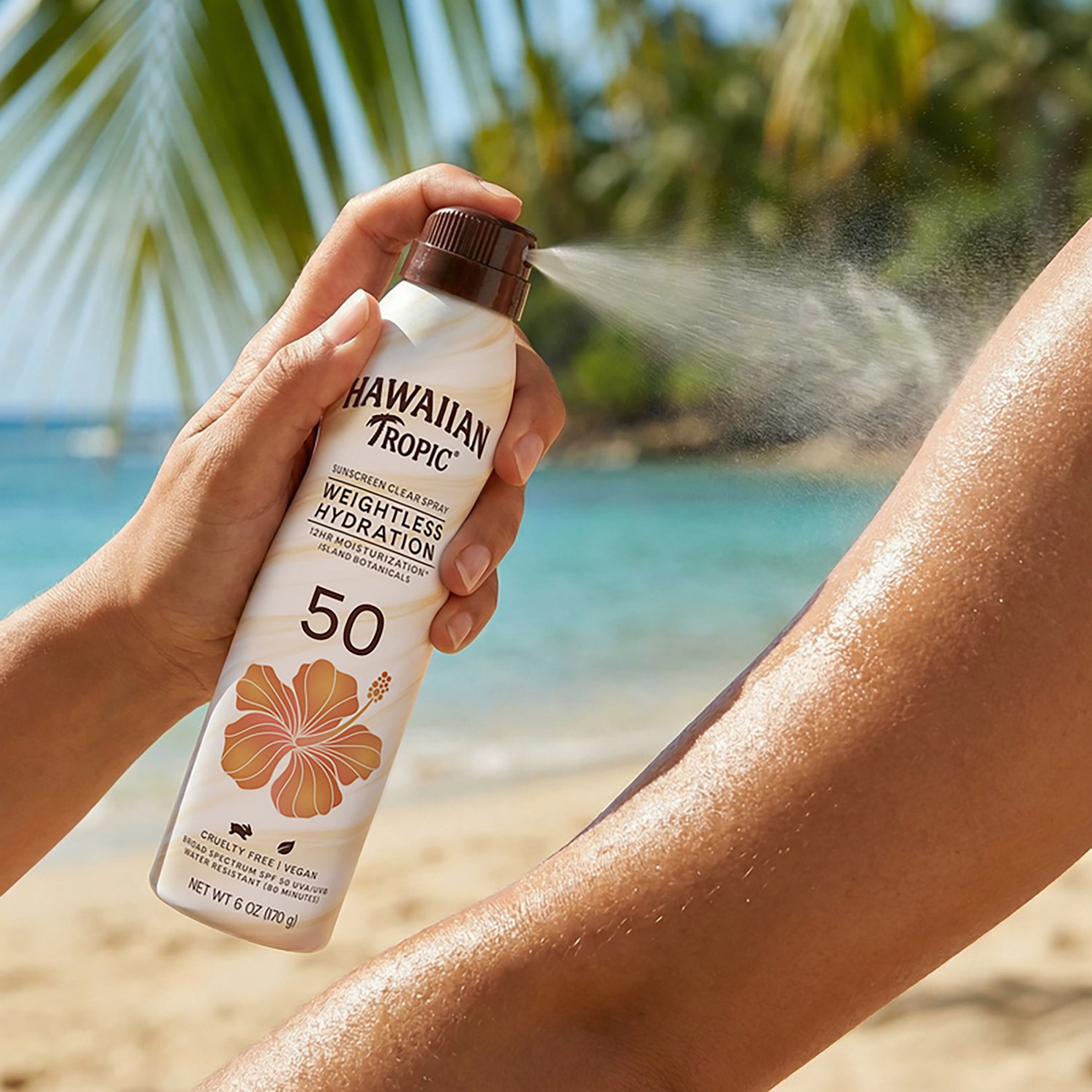 Hawaiian Tropic Weightless Hydration 6 oz SPF 50 Clear Spray - view number 3