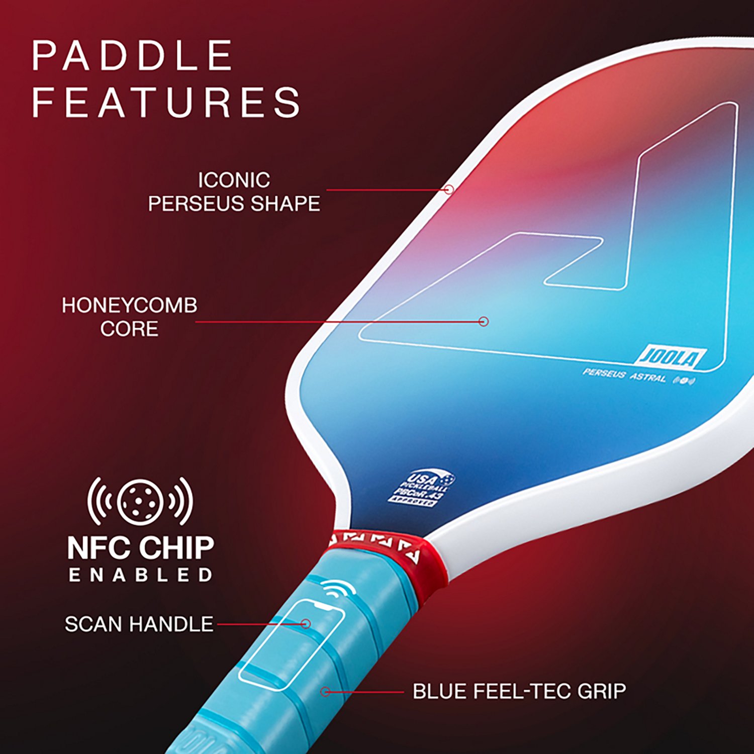 JOOLA Perseus Astral Pickleball Set - view number 3