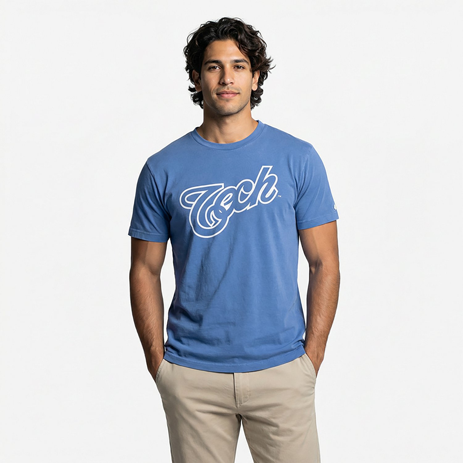 Homefield Men's Louisiana Tech Bulldogs Retro Script Core Collection T-shirt - view number 2