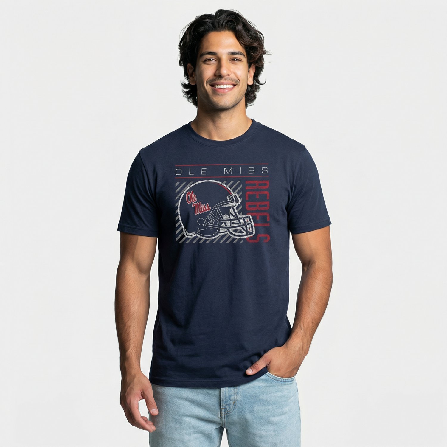 '47 Ole Miss Team Football Helmet Franklin SS T-shirt - view number 2