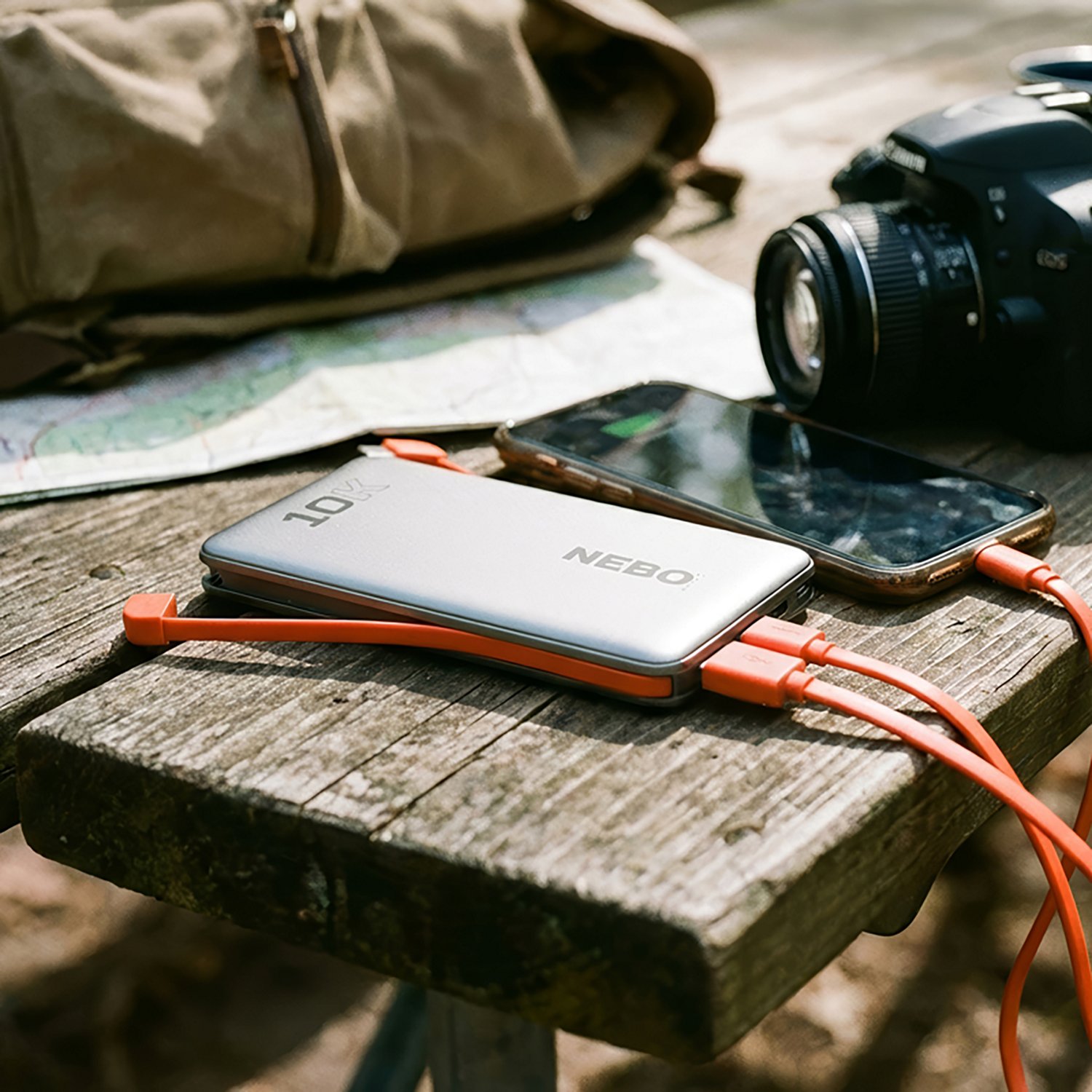 NEBO 10k Power Bank With Integrated Cables