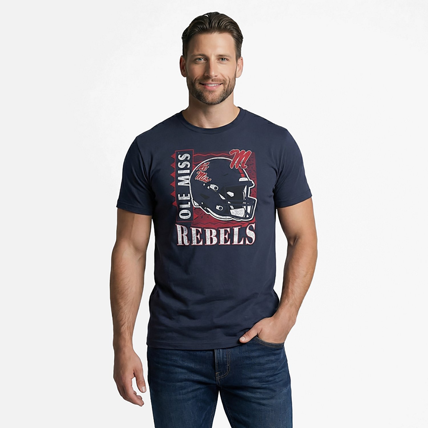 '47 Ole Miss Football Helmet Regional Franklin SS T-shirt - view number 2