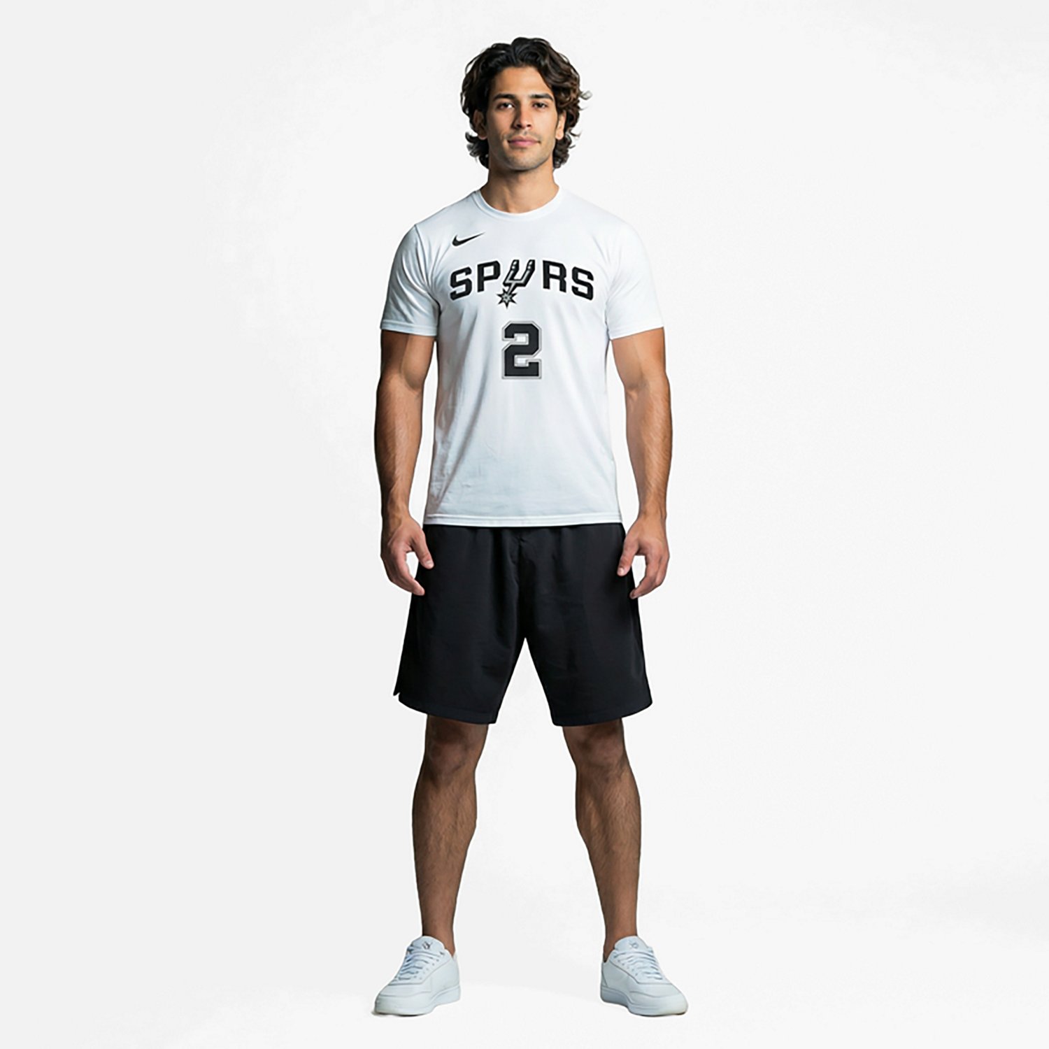 Nike Men's San Antonio Spurs Dylan Harper Essential Name and Number Short Sleeve T-shirt