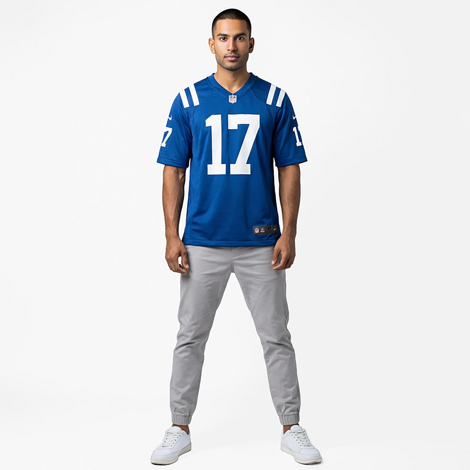 Nike Men's Indianapolis Colts Daniel Jones Home Game Jersey - view number 2