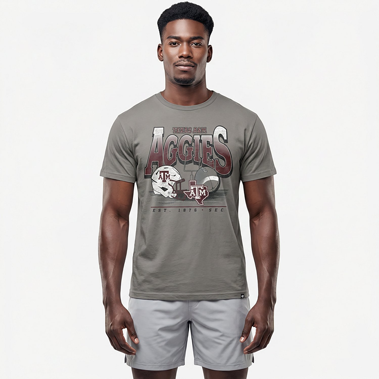 '47 Men's Texas A&M Aggies Foundation Short Sleeve T-shirt - view number 2