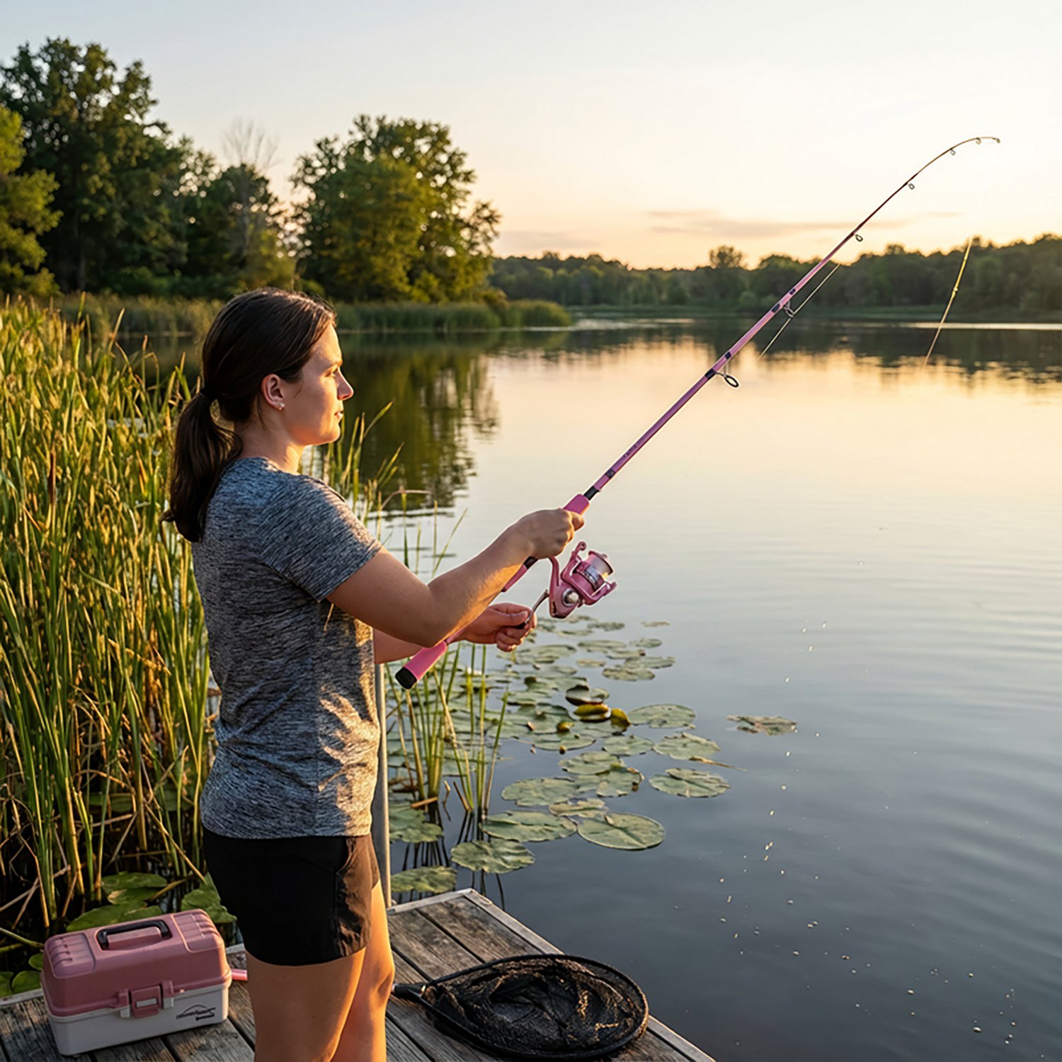ProFISHiency Blush 6 ft 6 in M Freshwater Spinning Combo