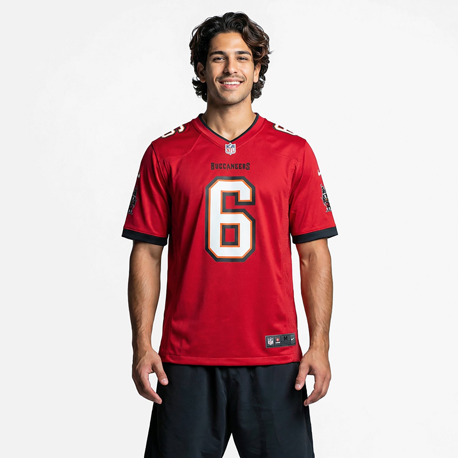 Nike Men's Tampa Bay Buccaneers Baker Mayfield Game Home Player Name and Number Jersey - view number 2