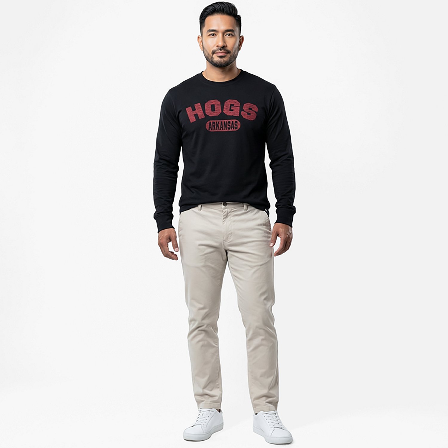 '47 Men's Arkansas Razorbacks Hogs Rec Franklin Long Sleeve T-shirt