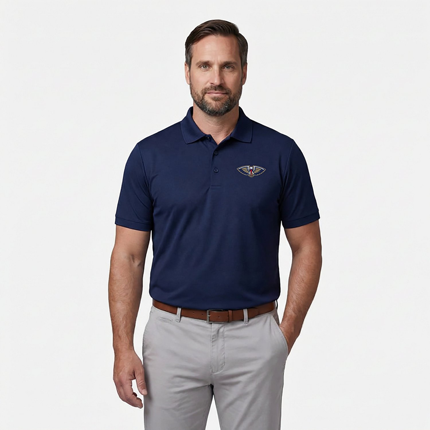 Antigua Men's New Orleans Pelicans Legacy Pique Polo Shirt - view number 2