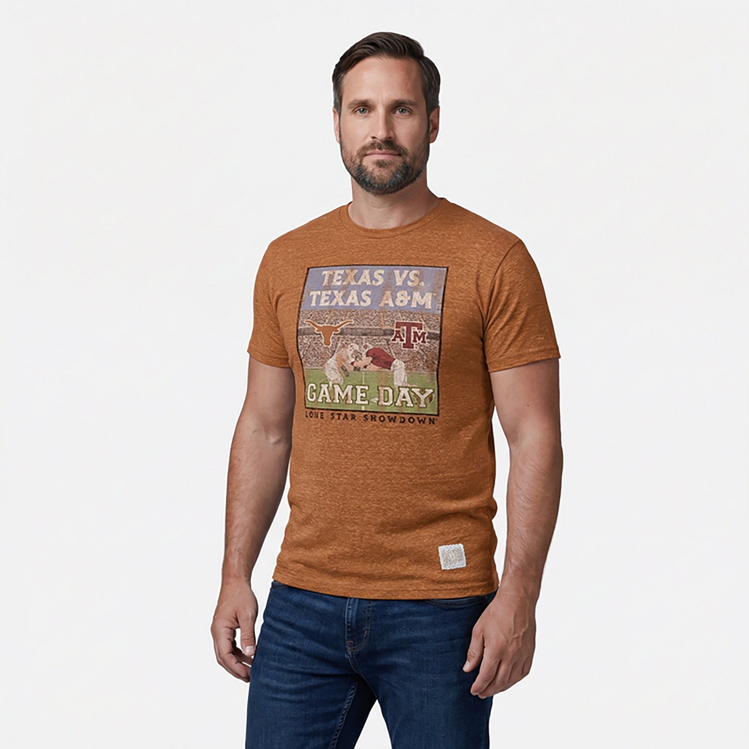 Retro Brand Men's University of Texas Lone Star Showdown Graphic T-shirt - view number 2