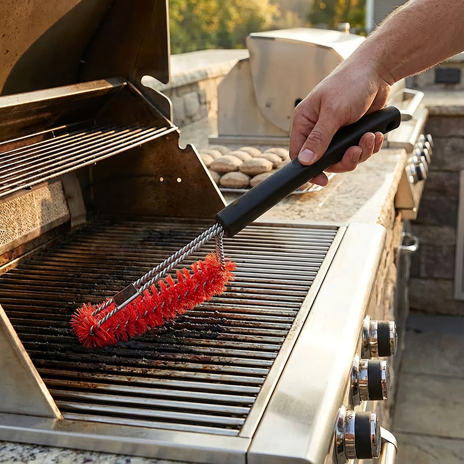 Mr. Bar-B-Q Oversize Deep Cleaning Dual Wire Grill Brush - view number 7