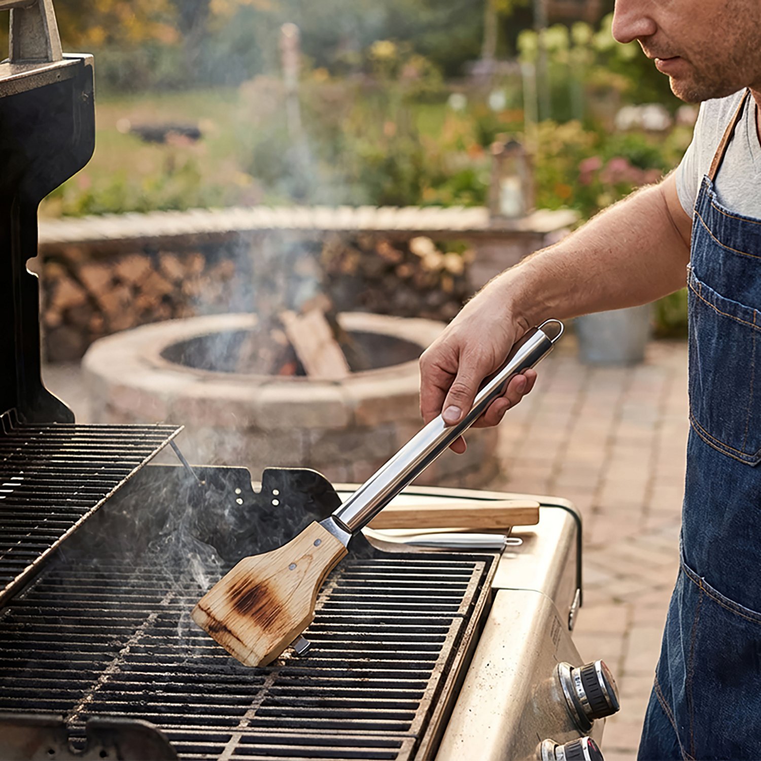 Mr. Bar-B-Q Wood Scraper With Stainless Steel Handle - view number 6