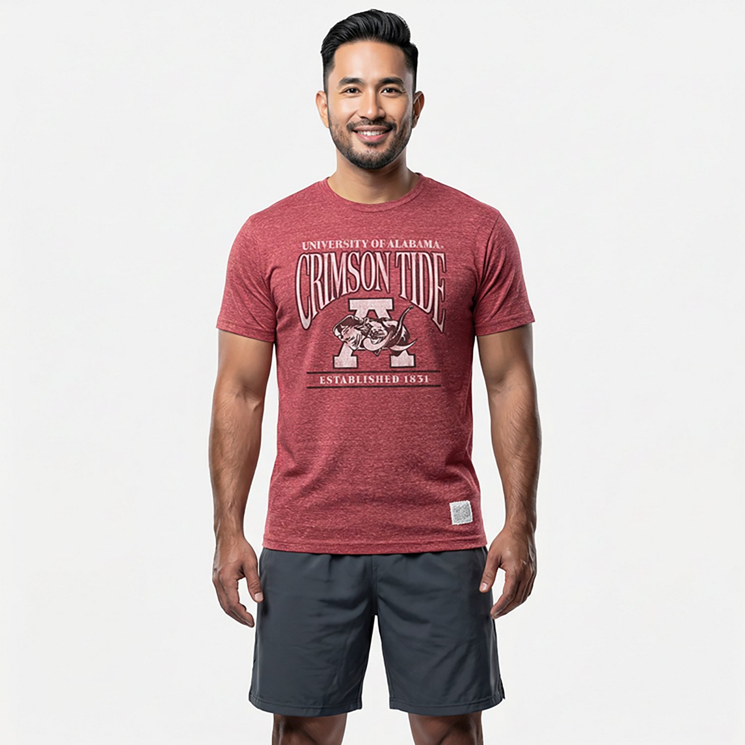 Retro Brand Men's University of Alabama Vault Elephant Head Est Graphic T-shirt - view number 2