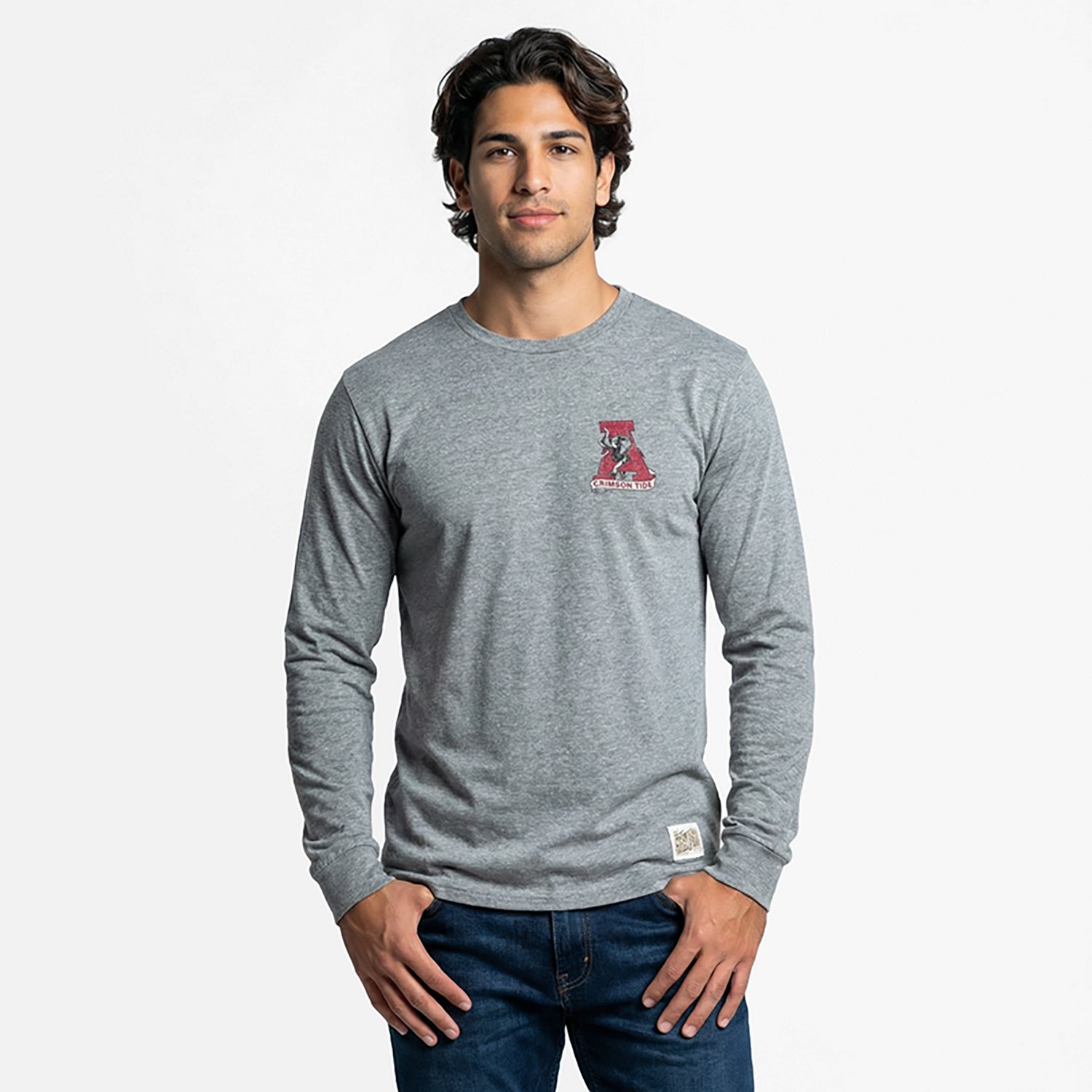 Retro Brand Men's University of Alabama Round Vault DS Long Sleeve Graphic T-shirt - view number 2