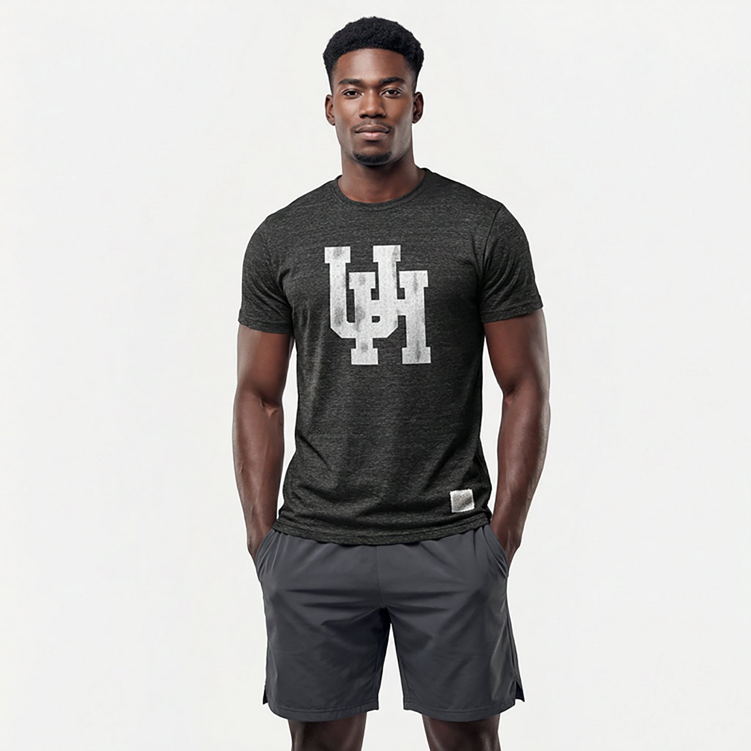 Retro Brand Men's University of Houston Block UH Graphic T-shirt - view number 2