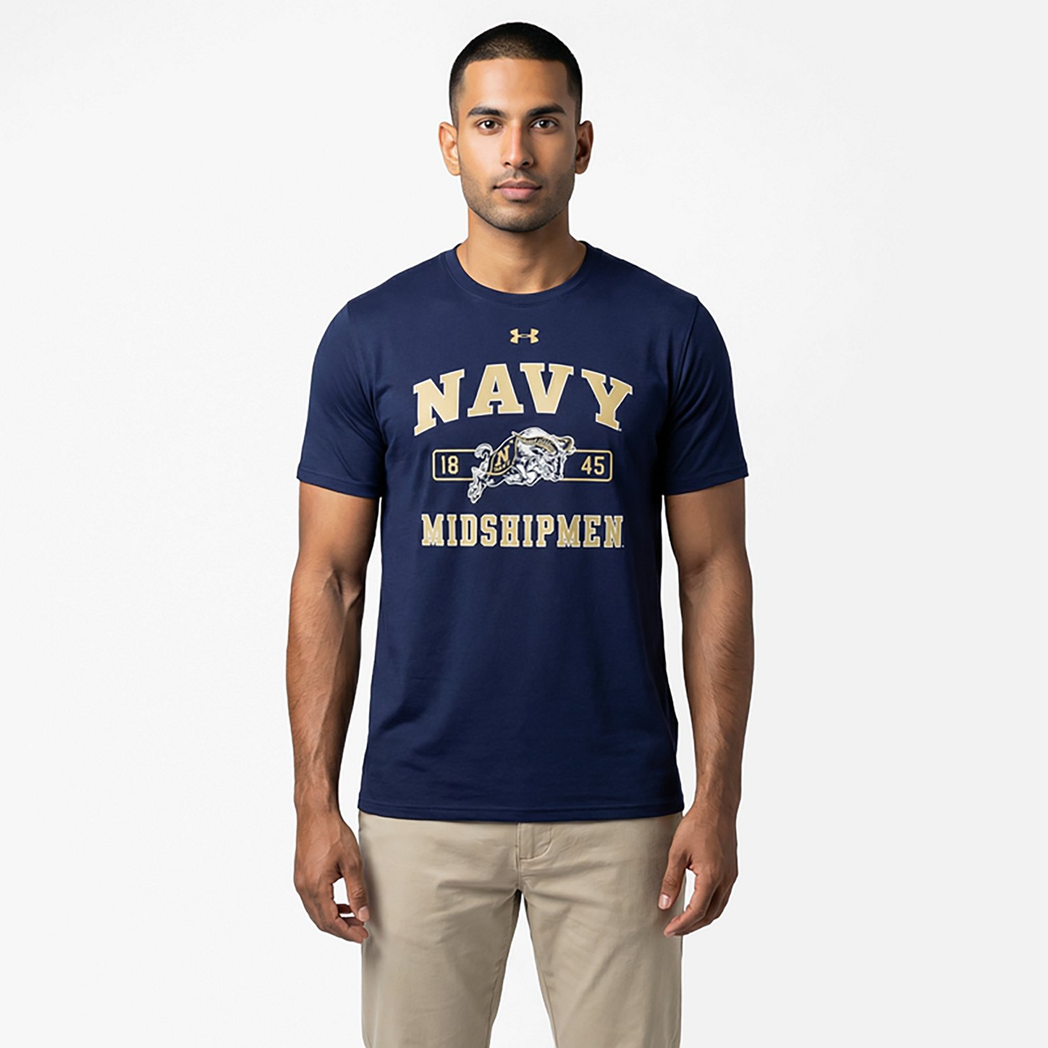 Under Armour Men's Navy Arch Block Graphic T-shirt - view number 2