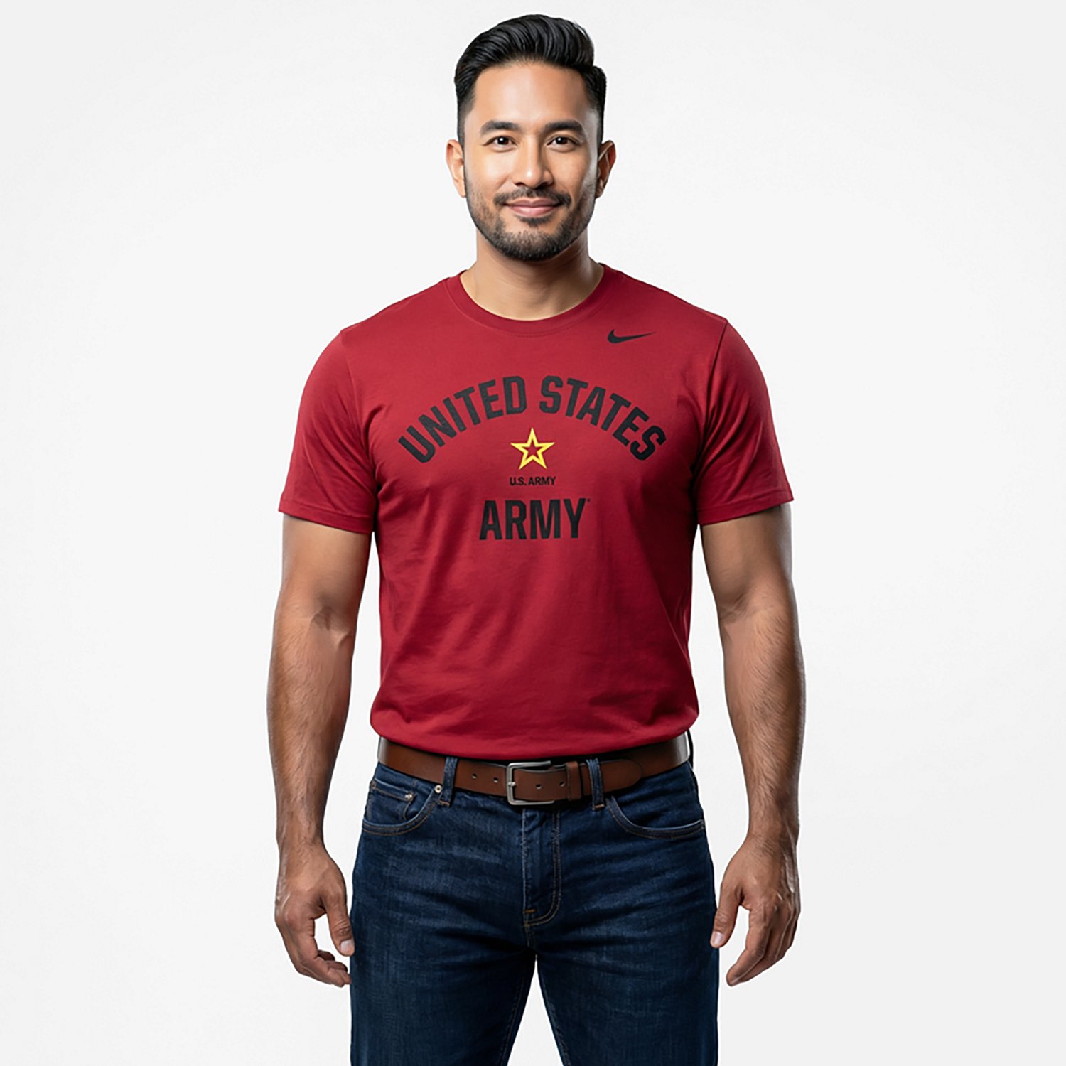 Nike Men’s Army School Arch Primary Logo Middle Core Cotton T-shirt - view number 2