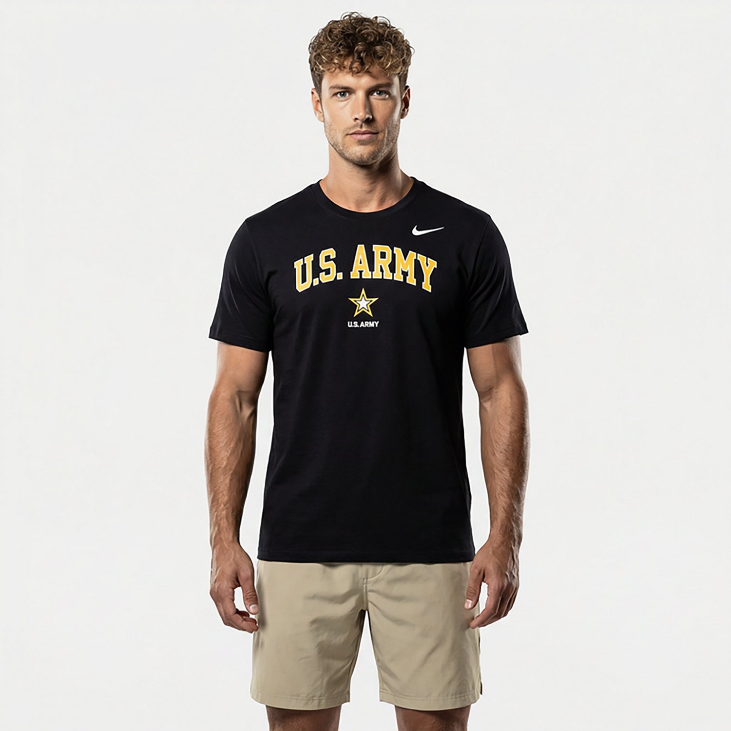 Nike Men’s Army School Arch Over Primary Logo Core Cotton T-shirt - view number 2