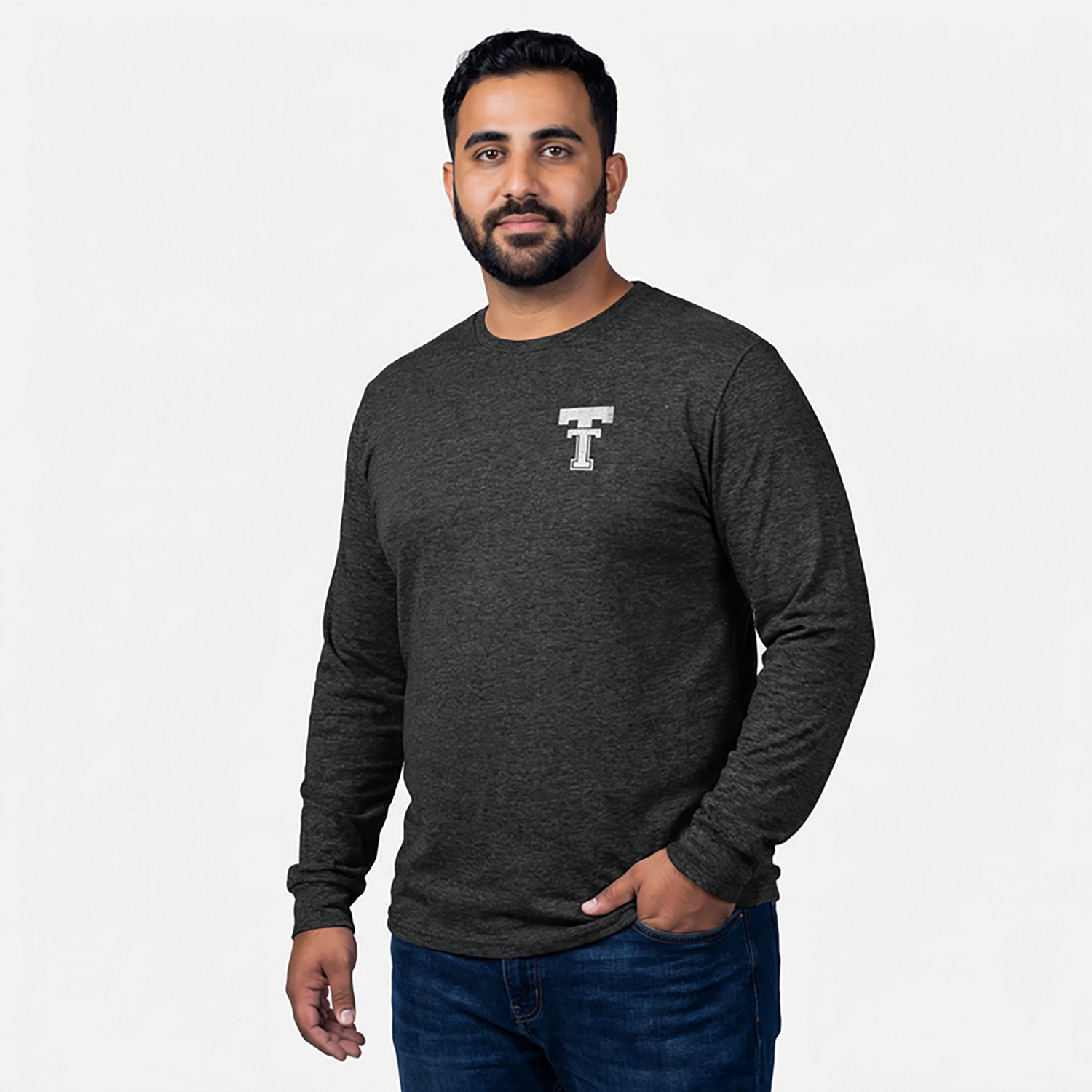 Retro Brand Men's Texas Tech University School Slogan DS Long Sleeve Graphic T-shirt - view number 2