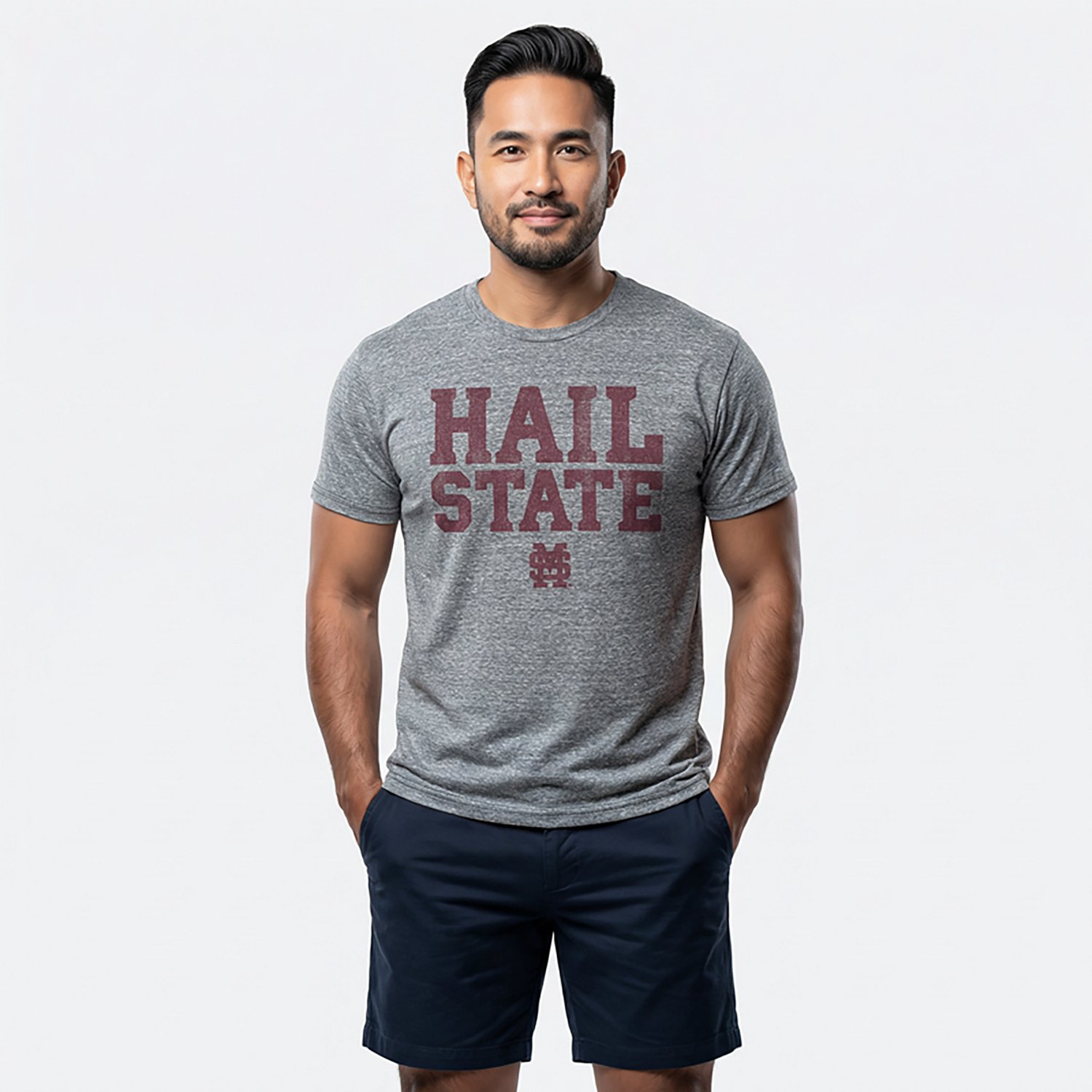 Retro Brand Men's Mississippi State University School Slogan Graphic T-shirt - view number 2